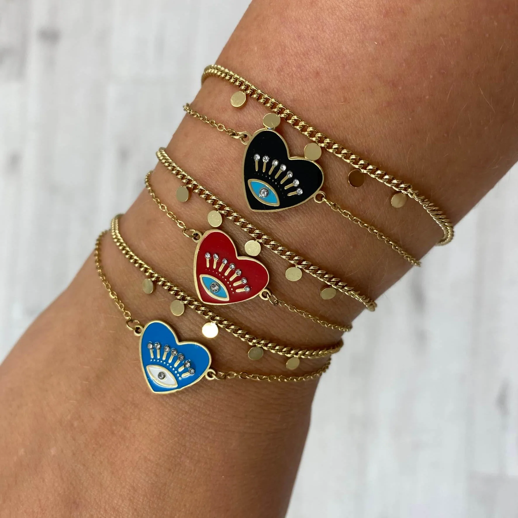 BeJeweled At Soul Gold Evil Eye Bracelet