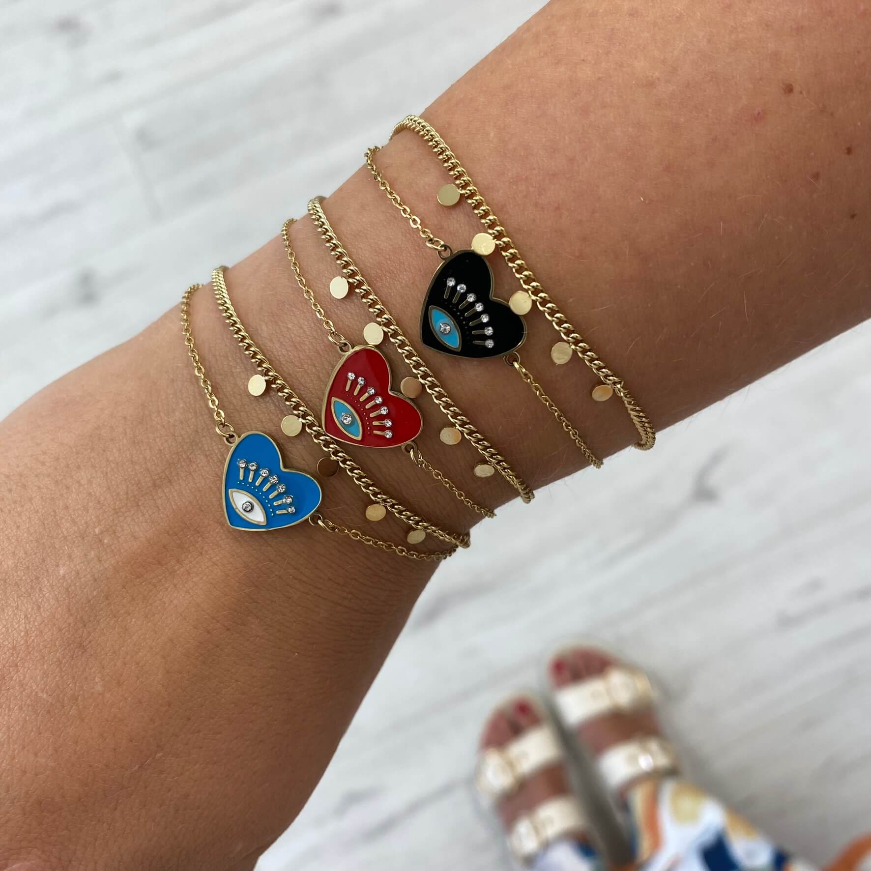 BeJeweled At Soul Gold Evil Eye Bracelet - Image 2