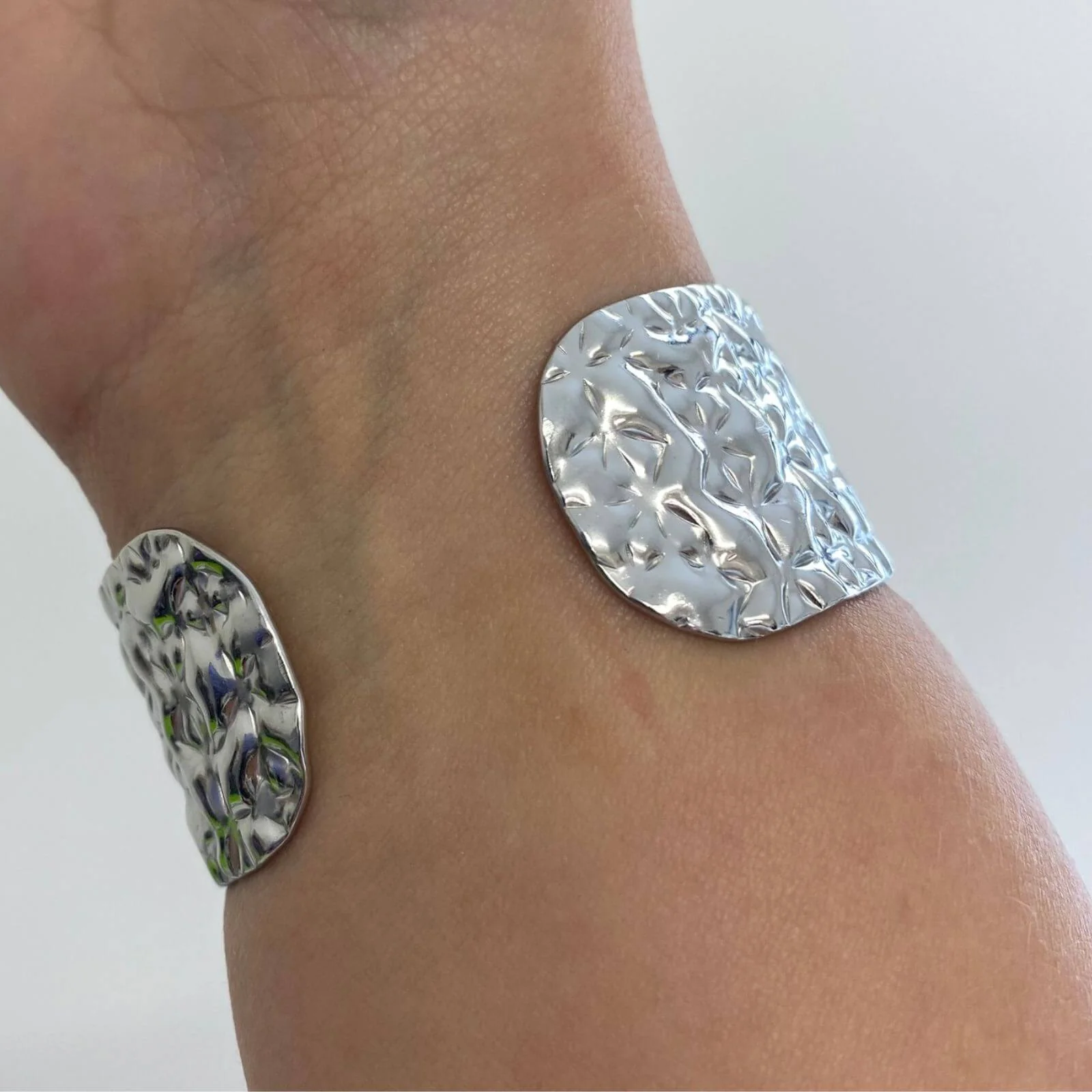 BeJeweled At Soul Silver Hammered Cuff - Image 2