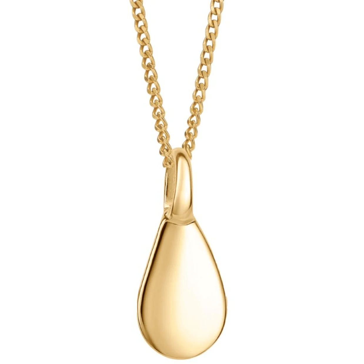 BeJeweled Bespoke Gold Droplet Pendant