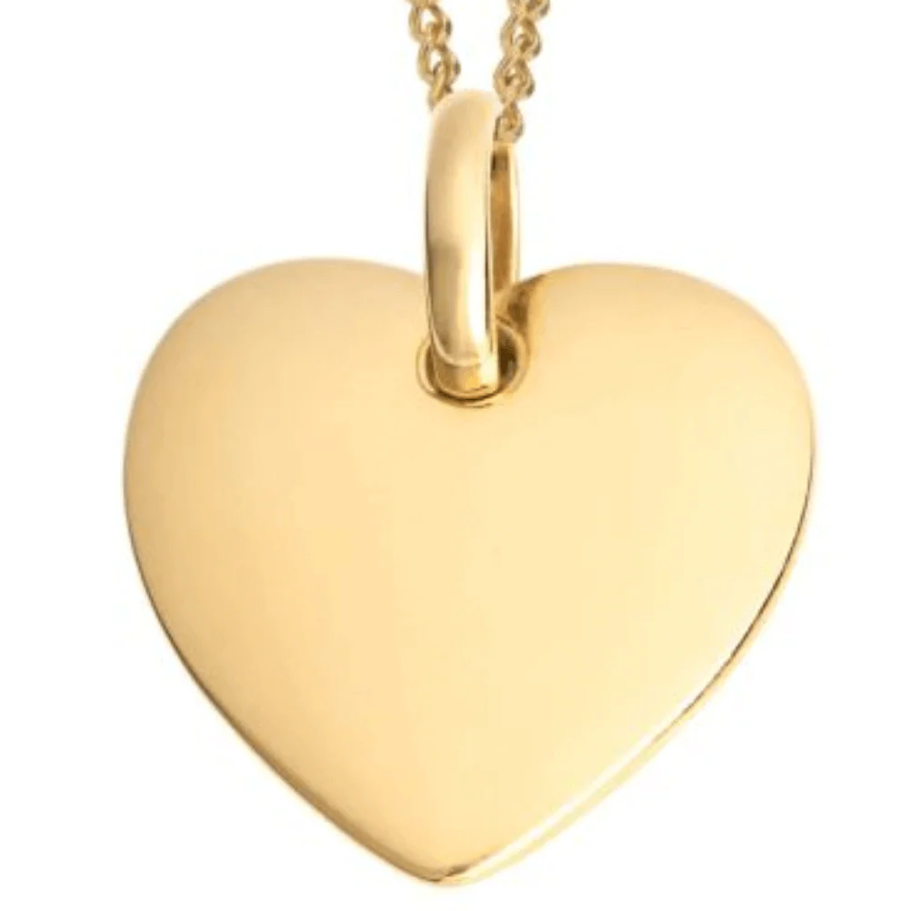 BeJeweled Bespoke Gold Heart Pendant