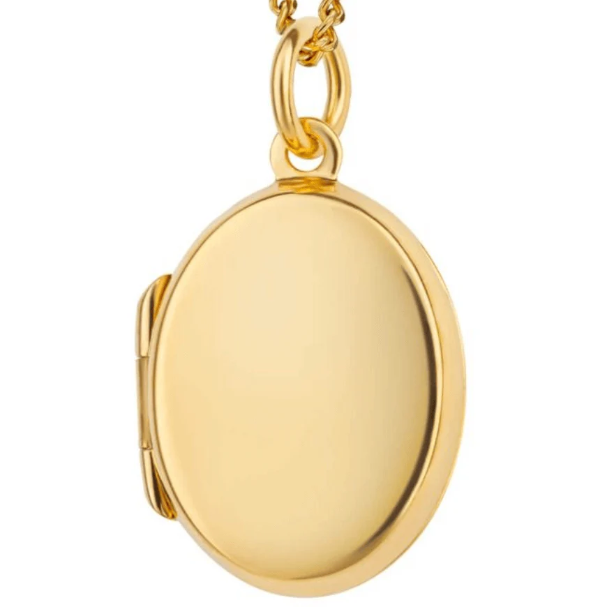 BeJeweled Bespoke Gold Oval Locket