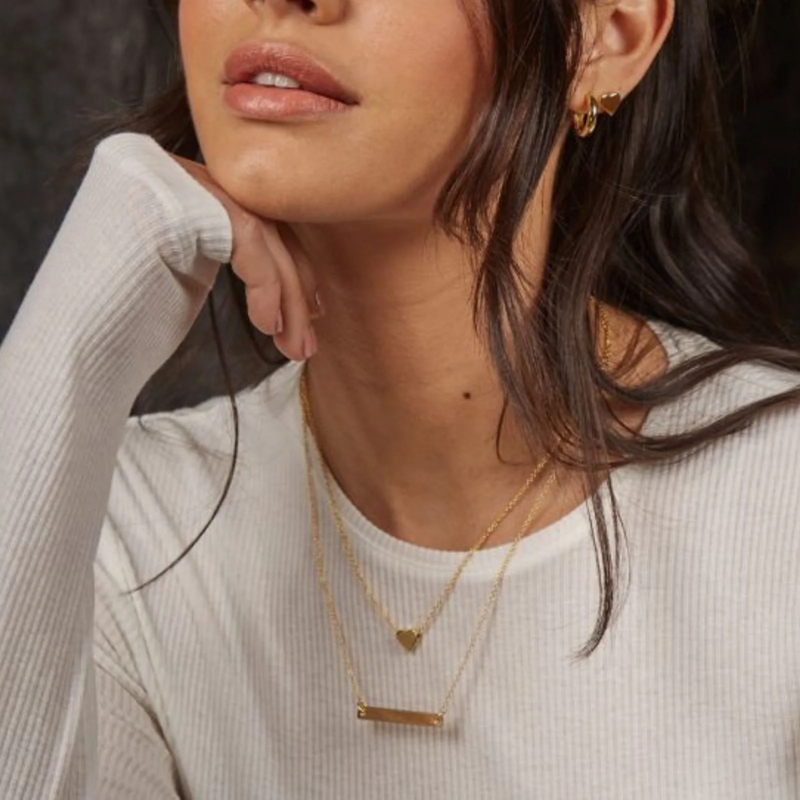 BeJeweled Bespoke Gold Plate & Chain - 'What If It Does...' - Image 3
