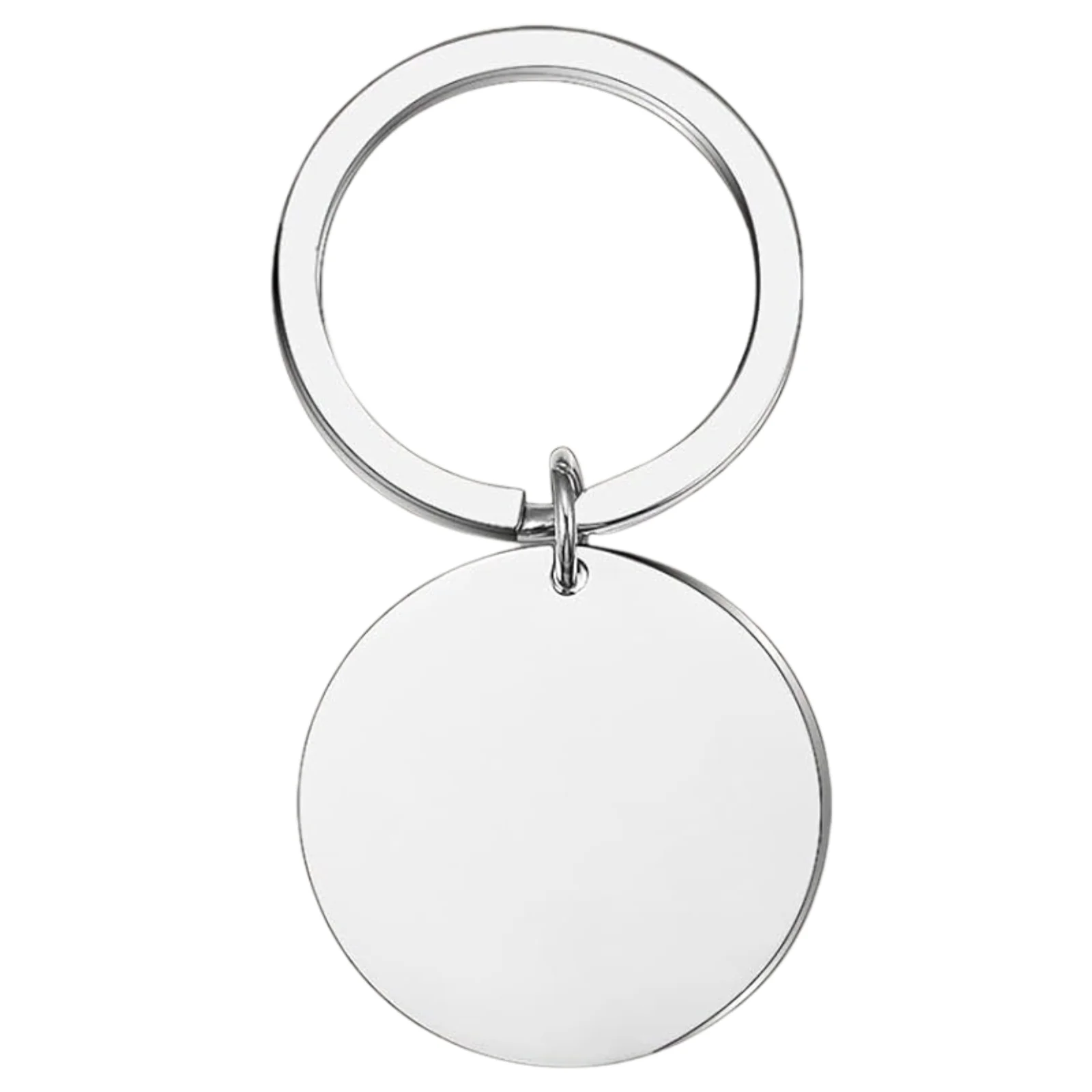 BeJeweled Bespoke Round Stainless Steel Keyring - Image 2
