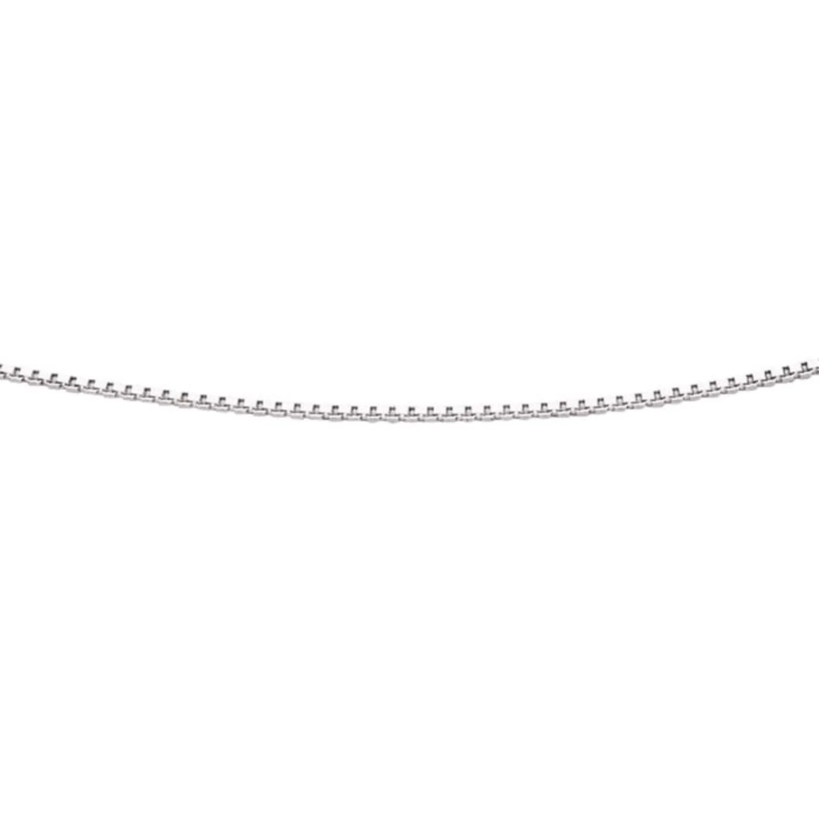 BeJeweled Bespoke Silver Dainty Box Chain