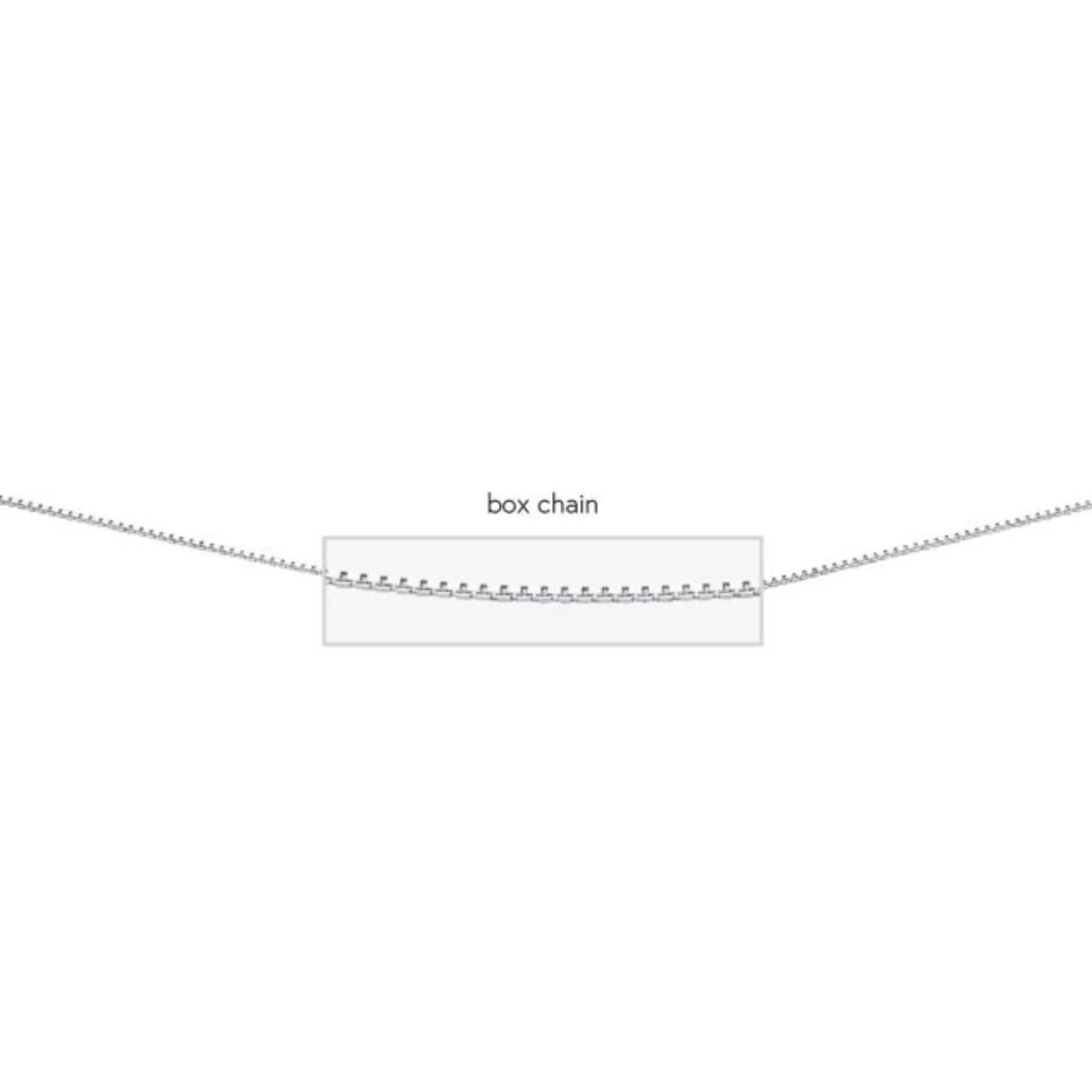 BeJeweled Bespoke Silver Dainty Box Chain - Image 2