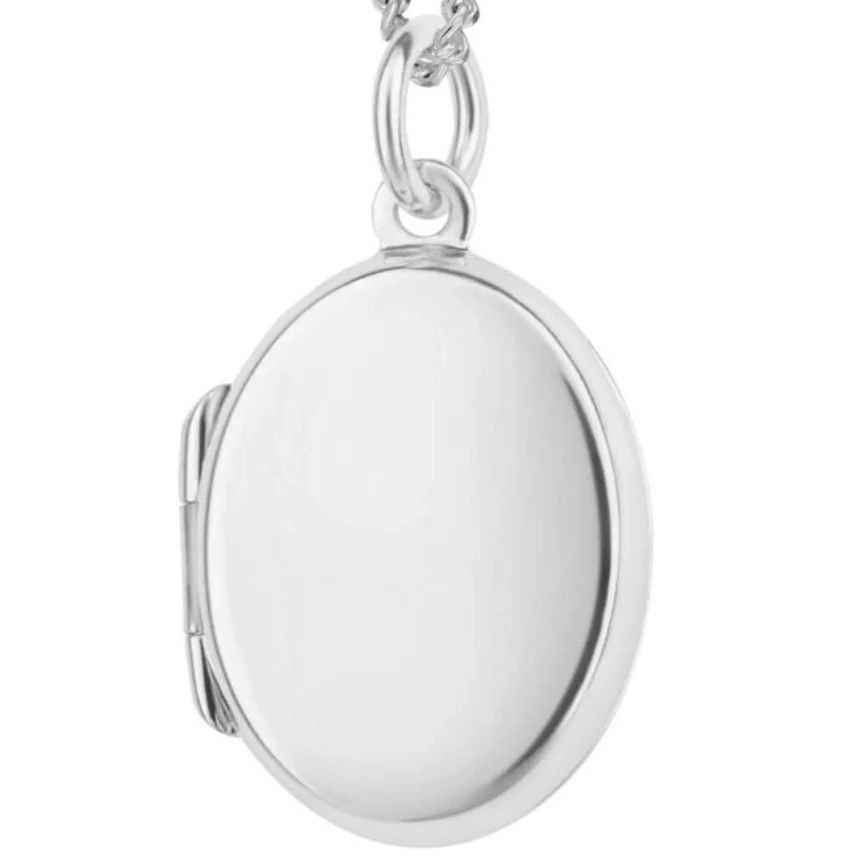 BeJeweled Bespoke Silver Oval Locket
