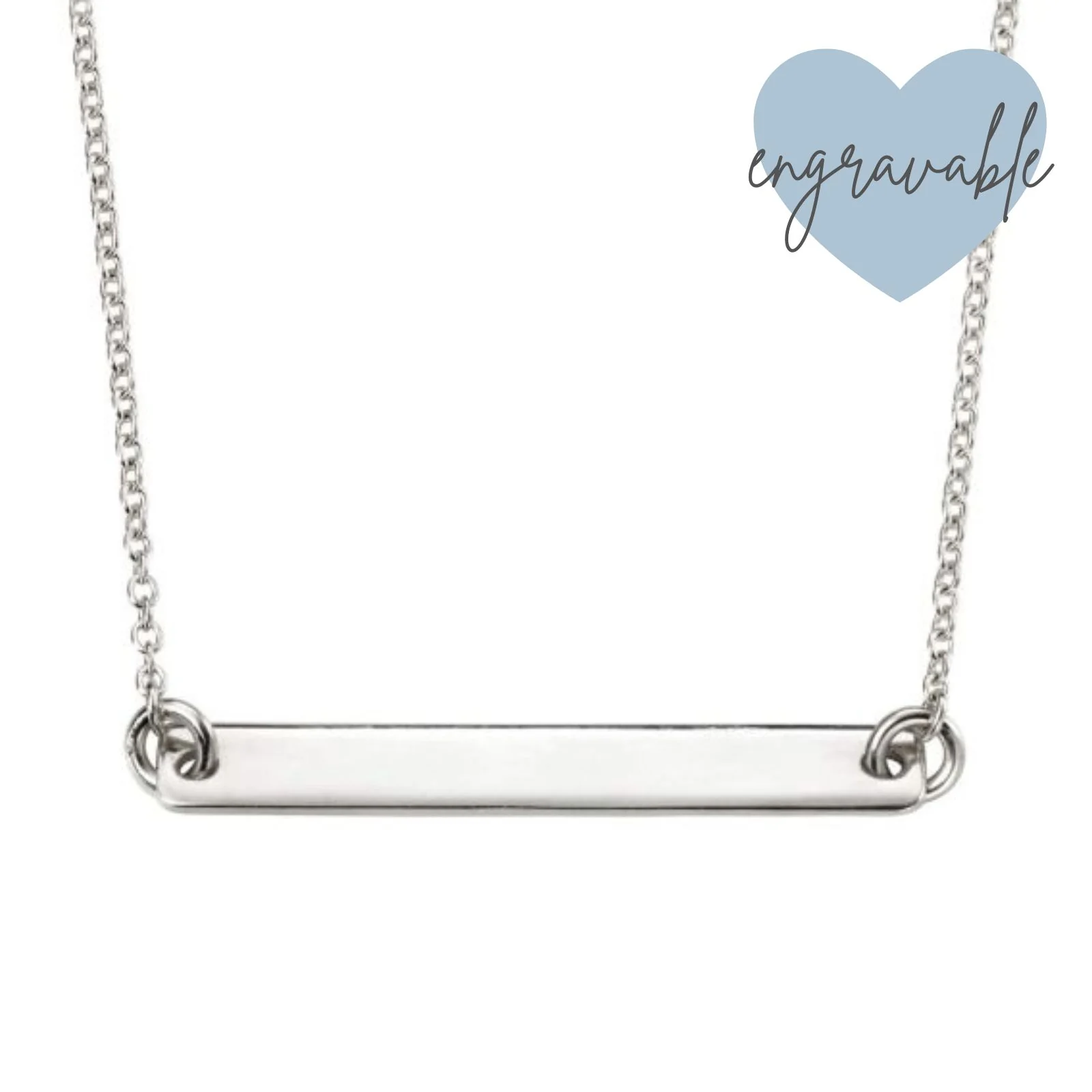 BeJeweled Bespoke Silver Plate & Chain - 'What If It Does...' - Image 3