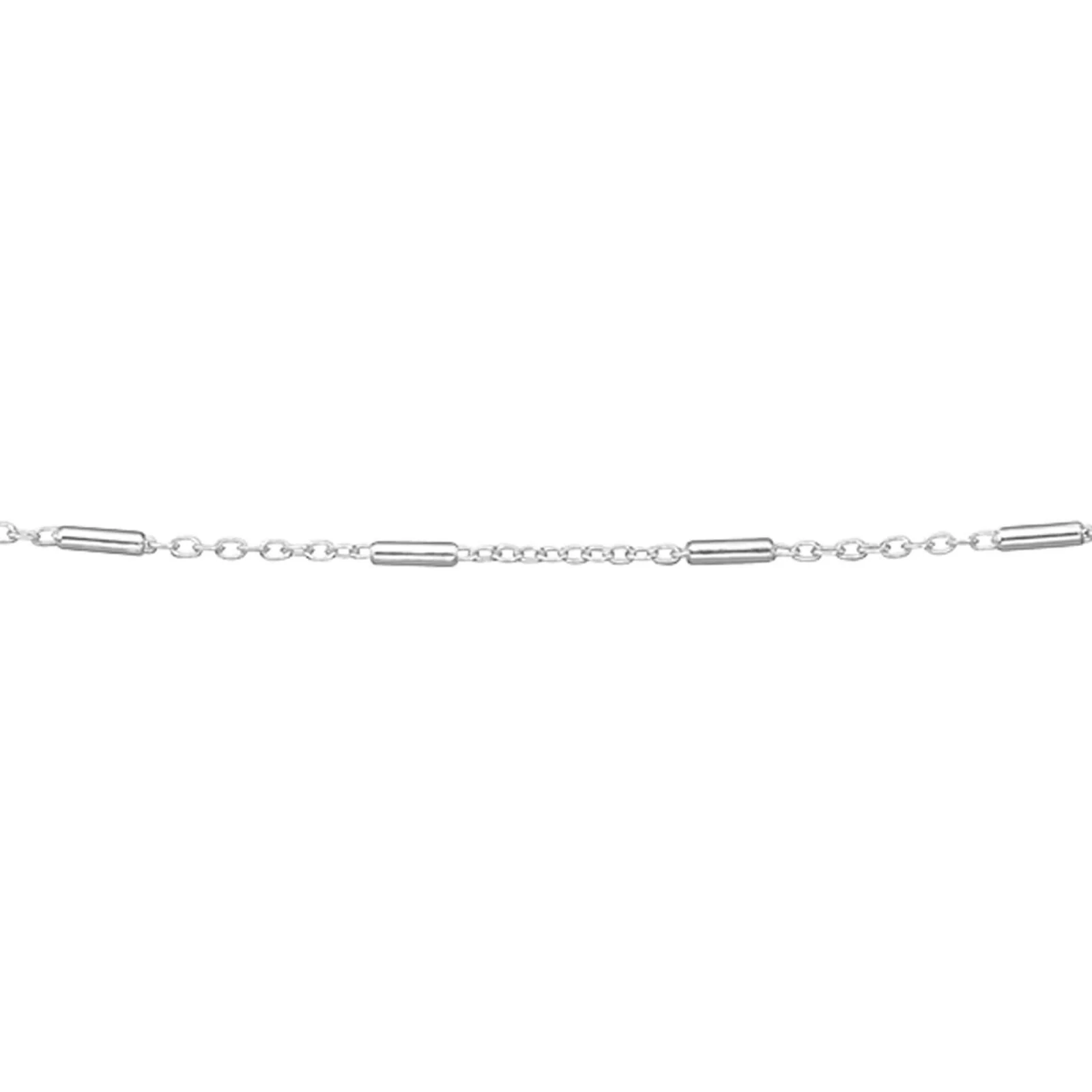 BeJeweled Bespoke Silver Tube Chain