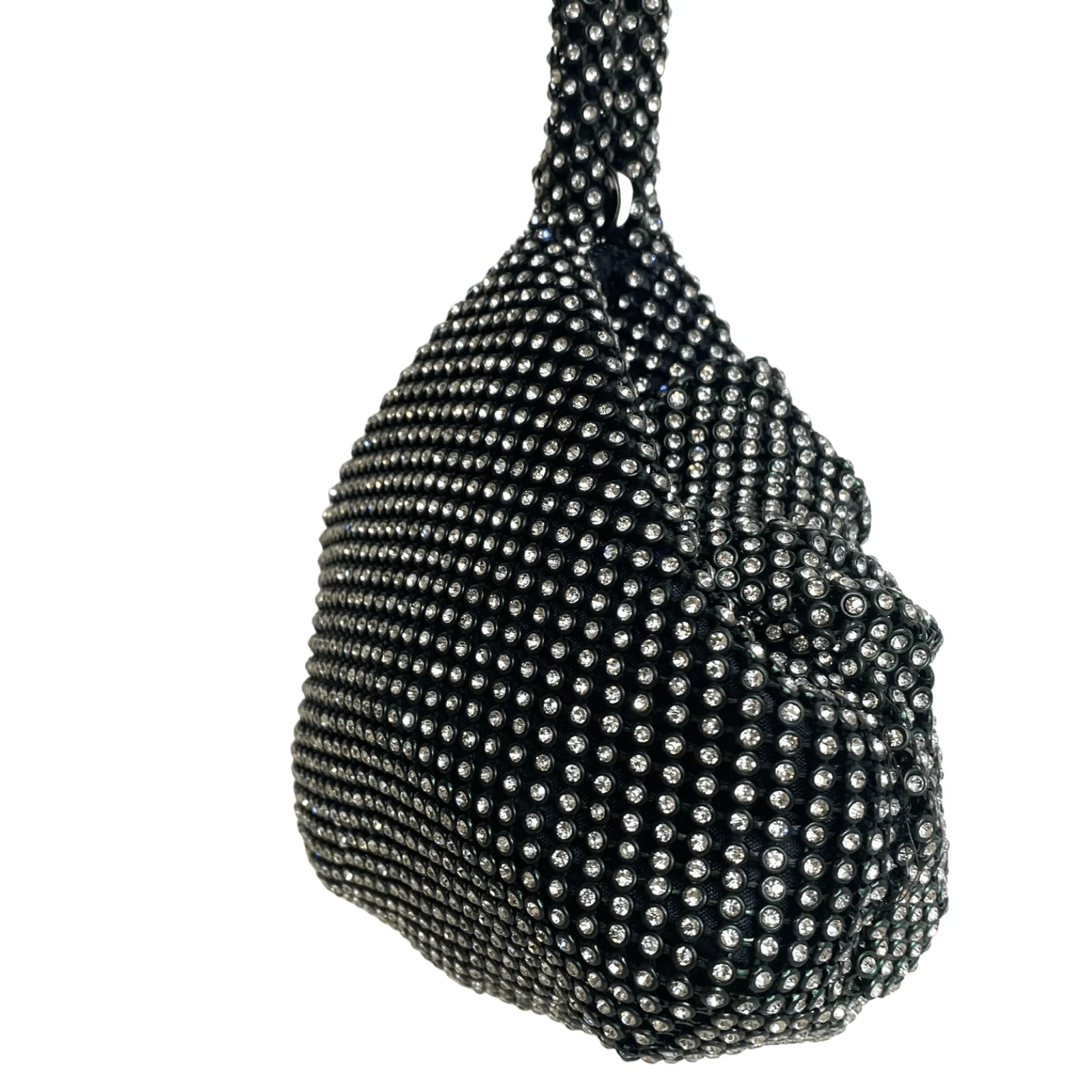 Sorento Black Sparkly Occasion Bag - Image 2