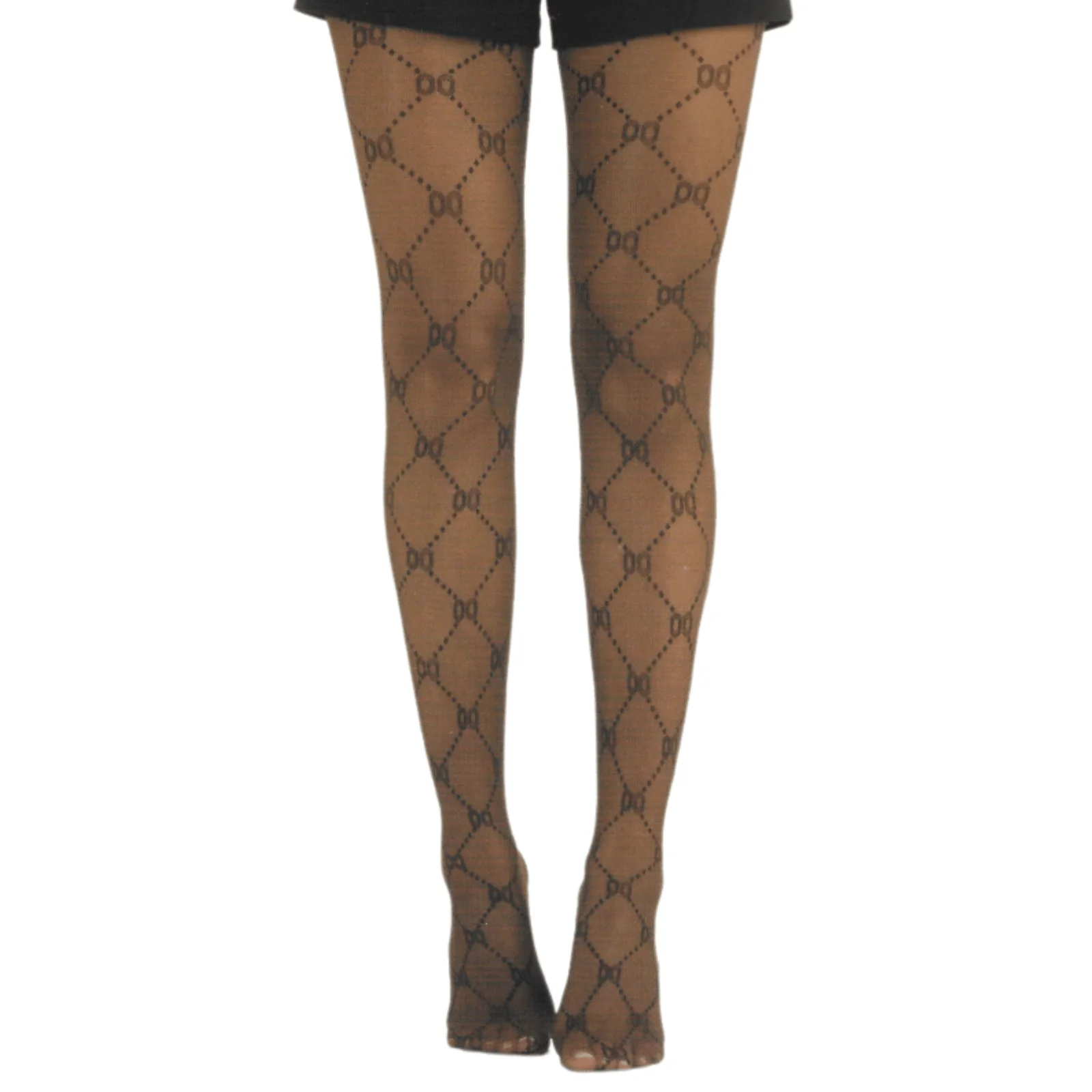 Brown Diamond Tights - 20 Denier