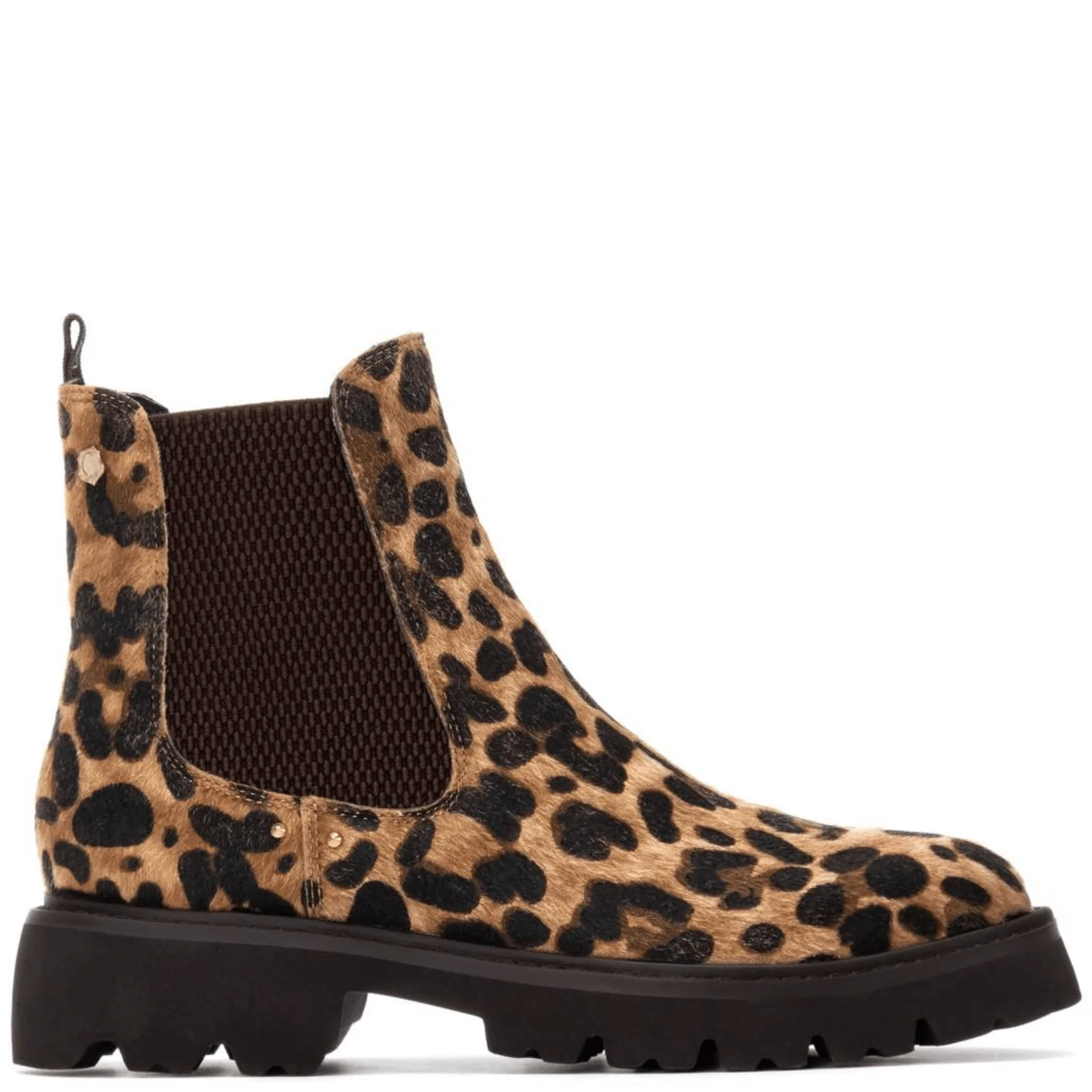 Carmela Leopard Pattern Flat Causal Boots