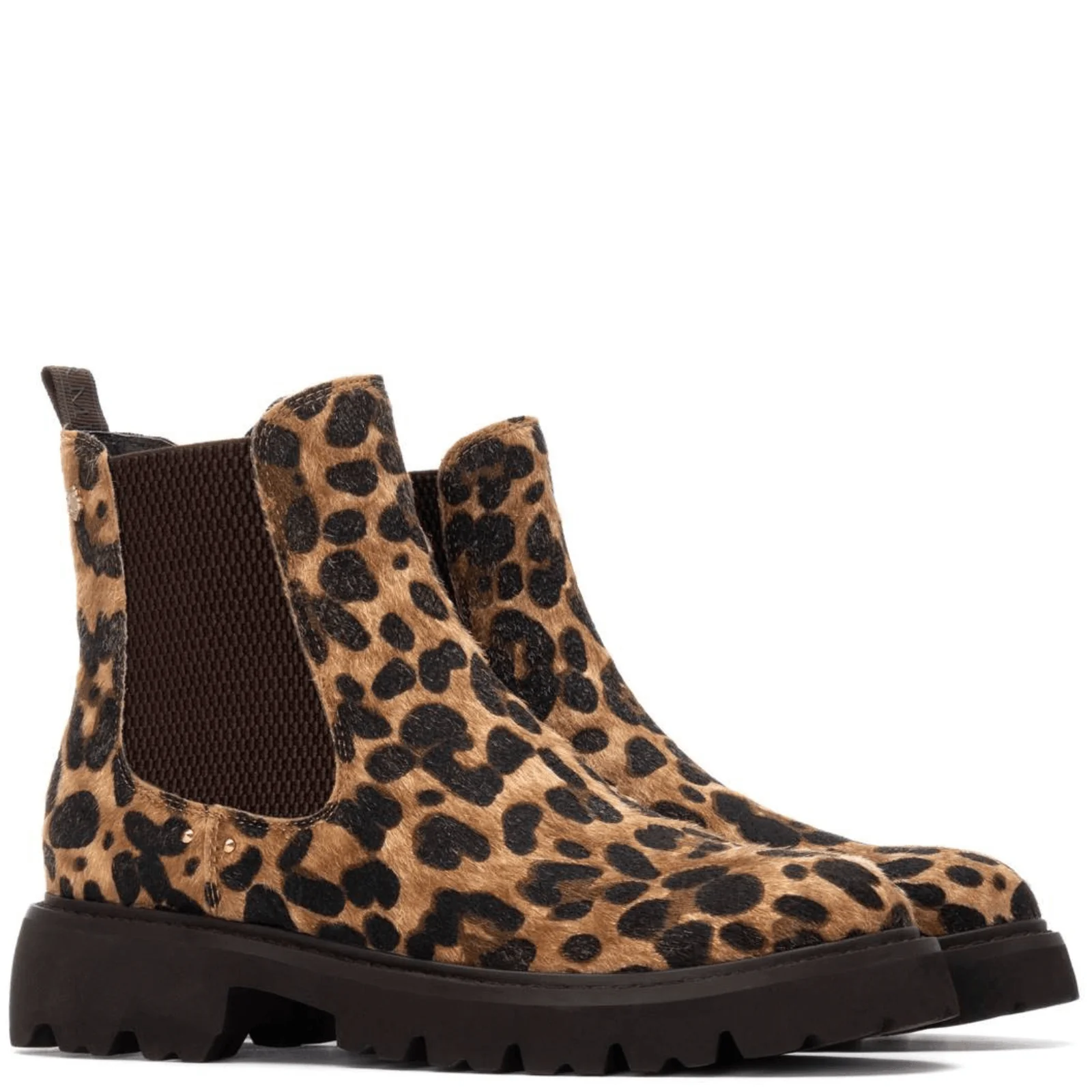 Carmela Leopard Pattern Flat Causal Boots - Image 4