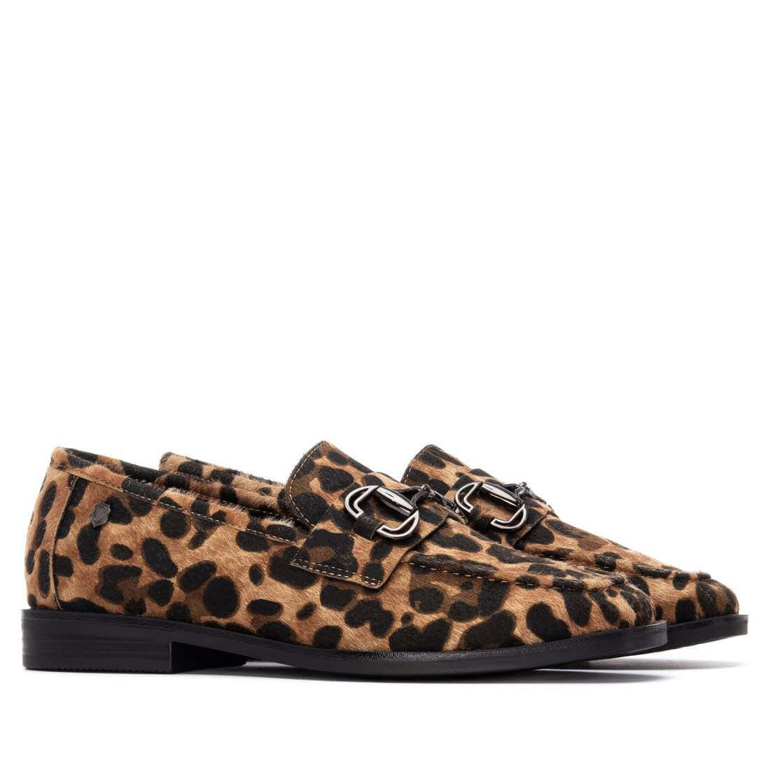 Carmela Leopard Patterned Slip On Slim Loafers - Image 4