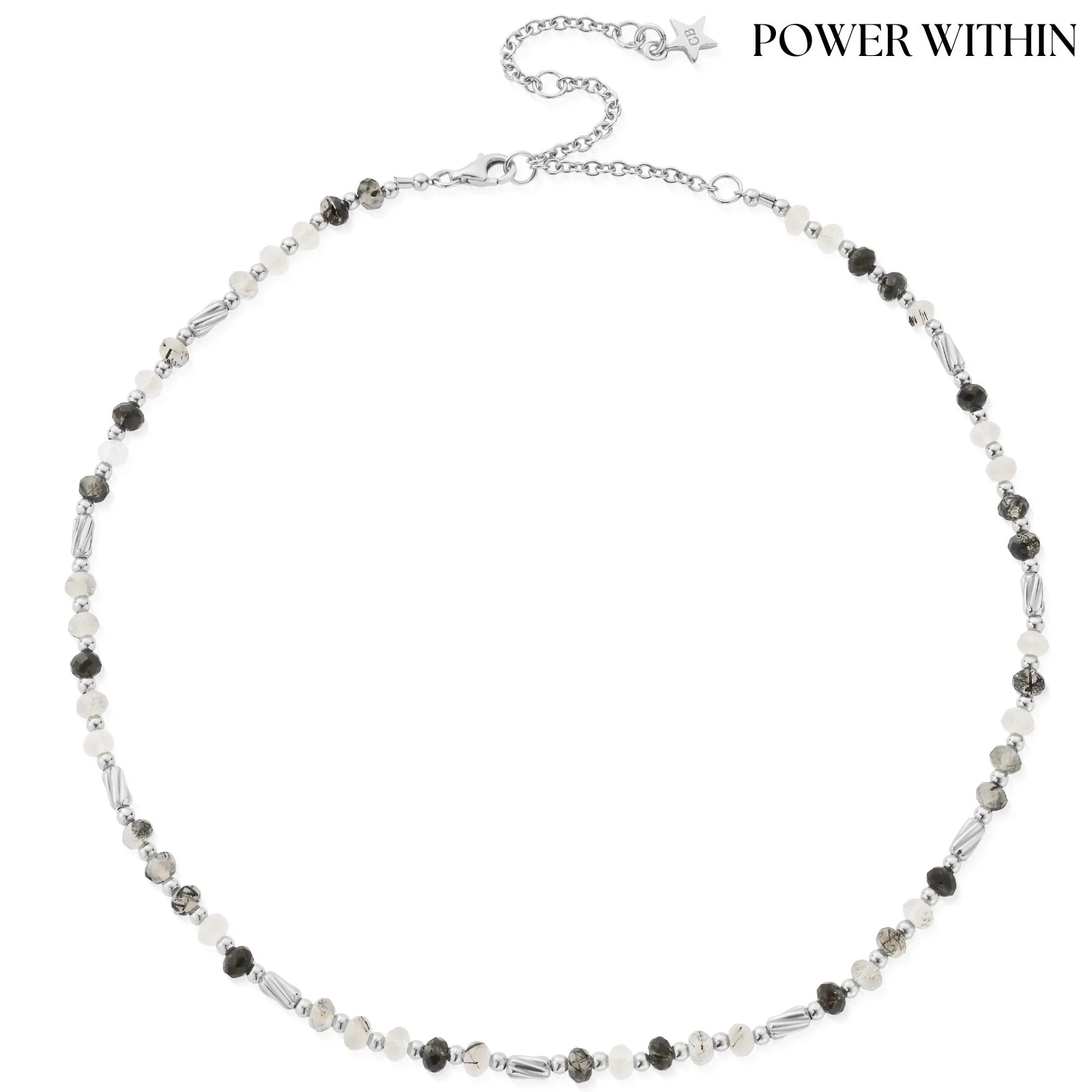 ChloBo Aura Strengthening Black Rutilated Quartz Necklace