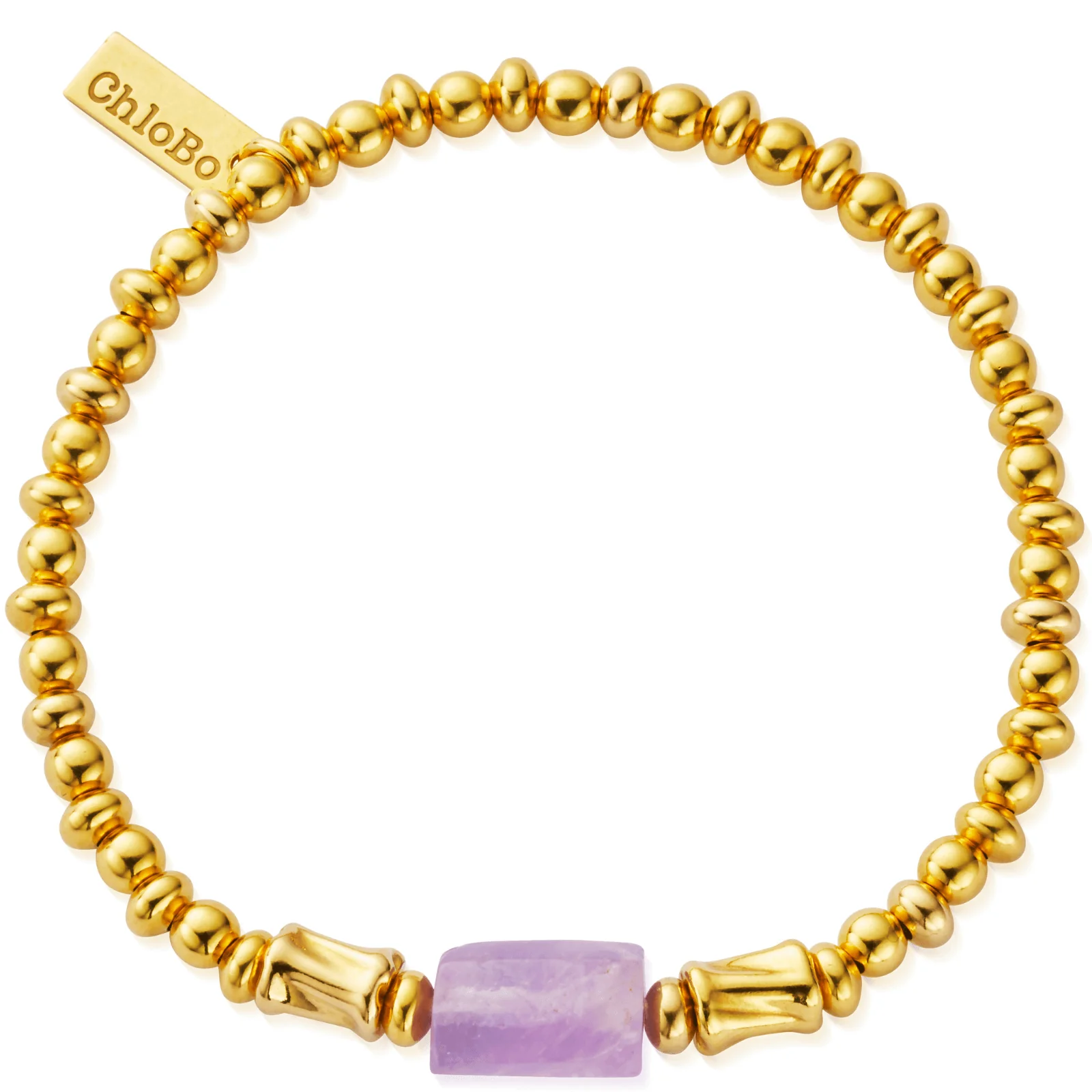 ChloBo Calming Spirit Stone Bracelet - Gold