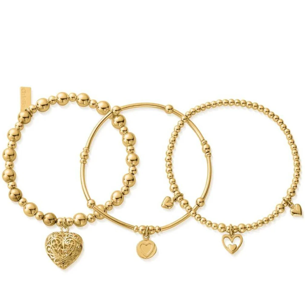 ChloBo Compassion Bracelet Set - Gold