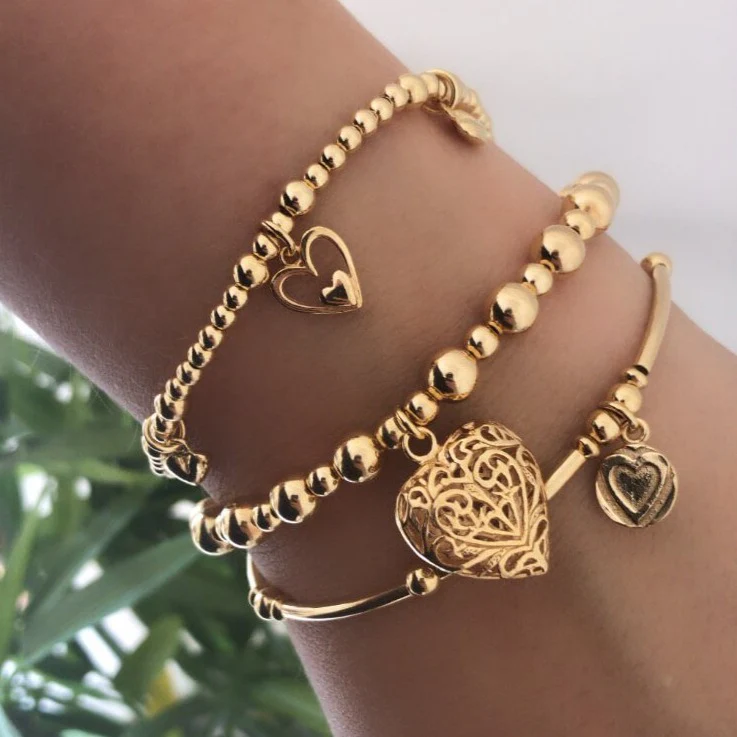 ChloBo Compassion Bracelet Set - Gold - Image 2