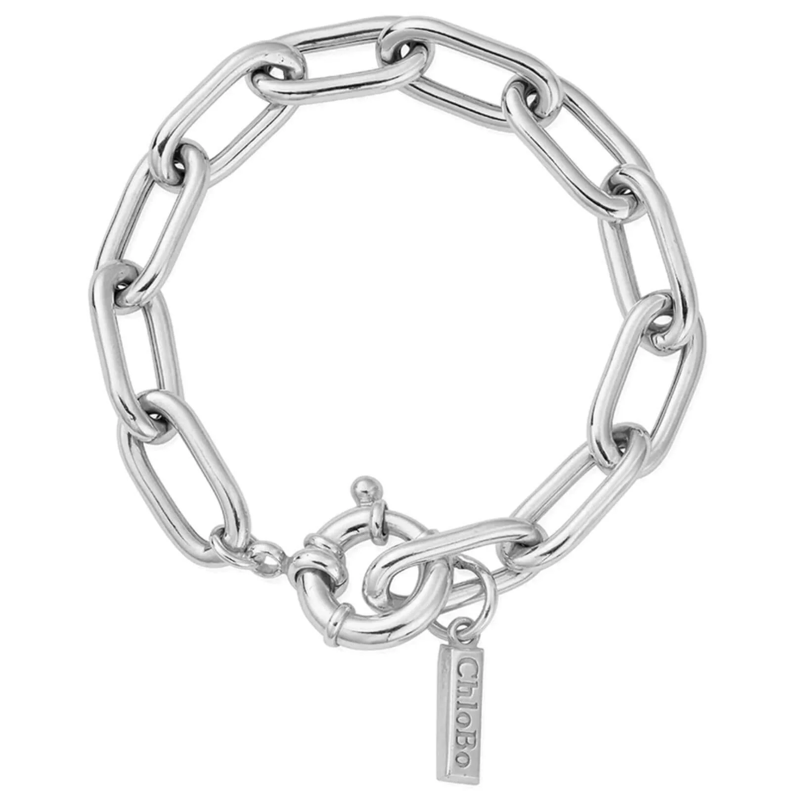 ChloBo Couture Chunky Link Bracelet - Silver