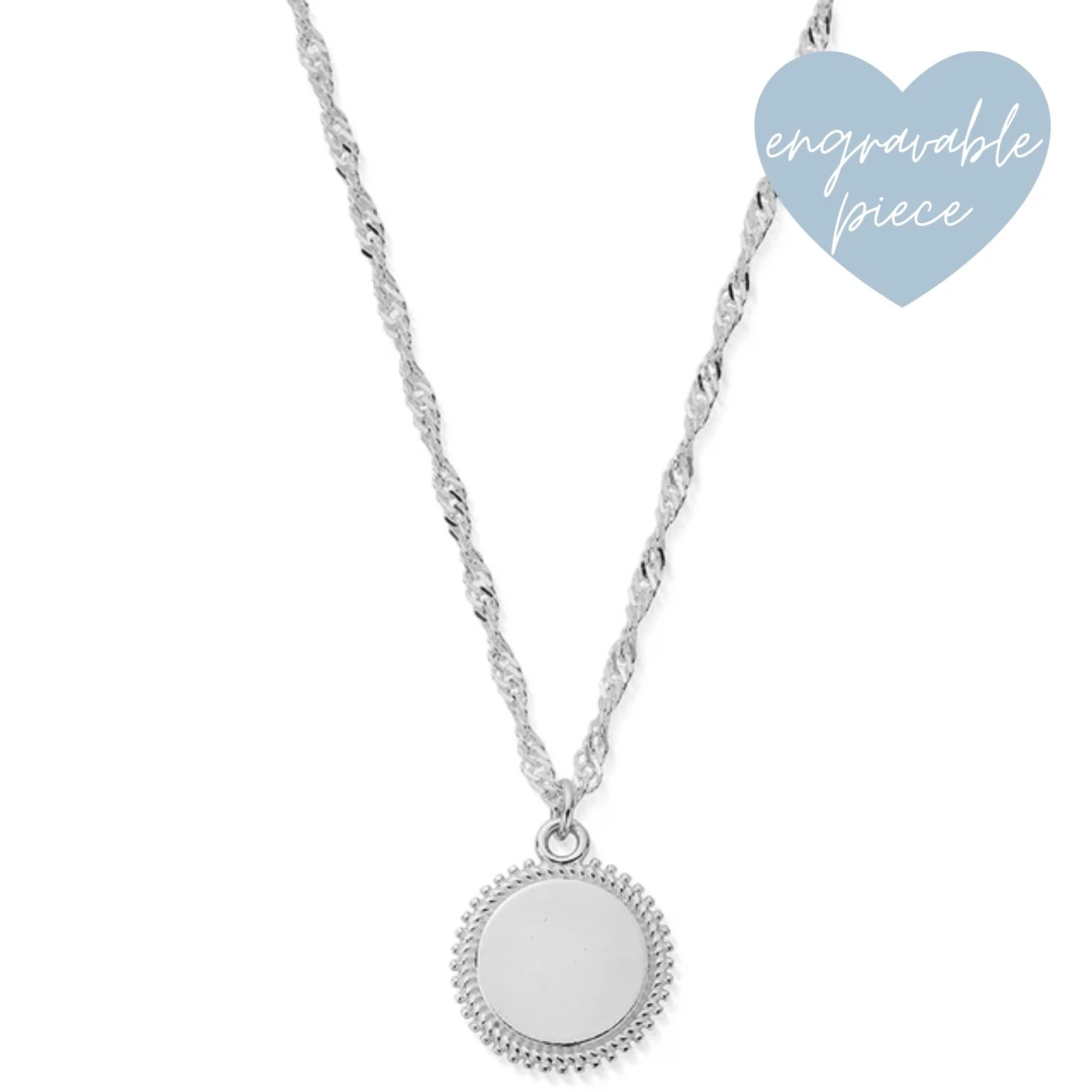 ChloBo Curb Chain Moon Coin Pendant Necklace - Image 2