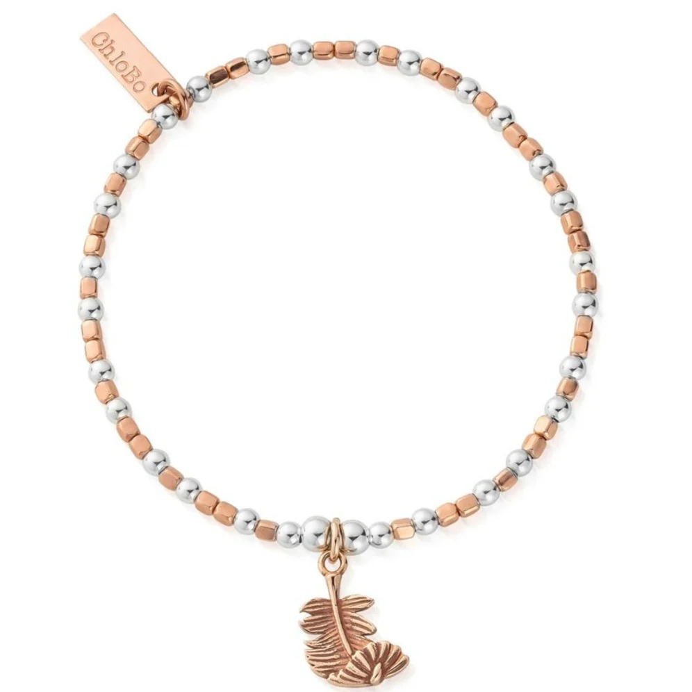 ChloBo Curved Feather Bracelet - Two Tone