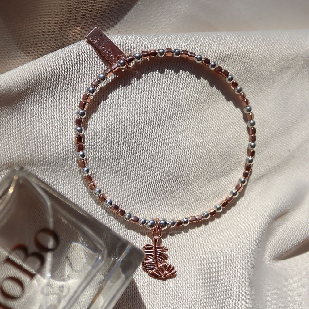 ChloBo Curved Feather Bracelet - Two Tone - Image 2