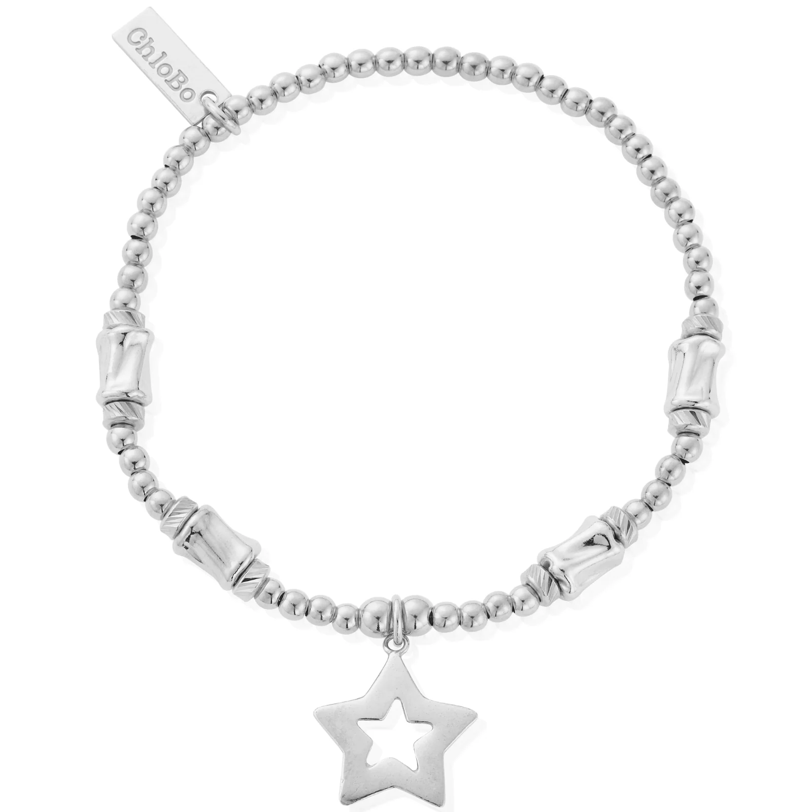 ChloBo Cute Charm Chunky Twist Open Star Bracelet