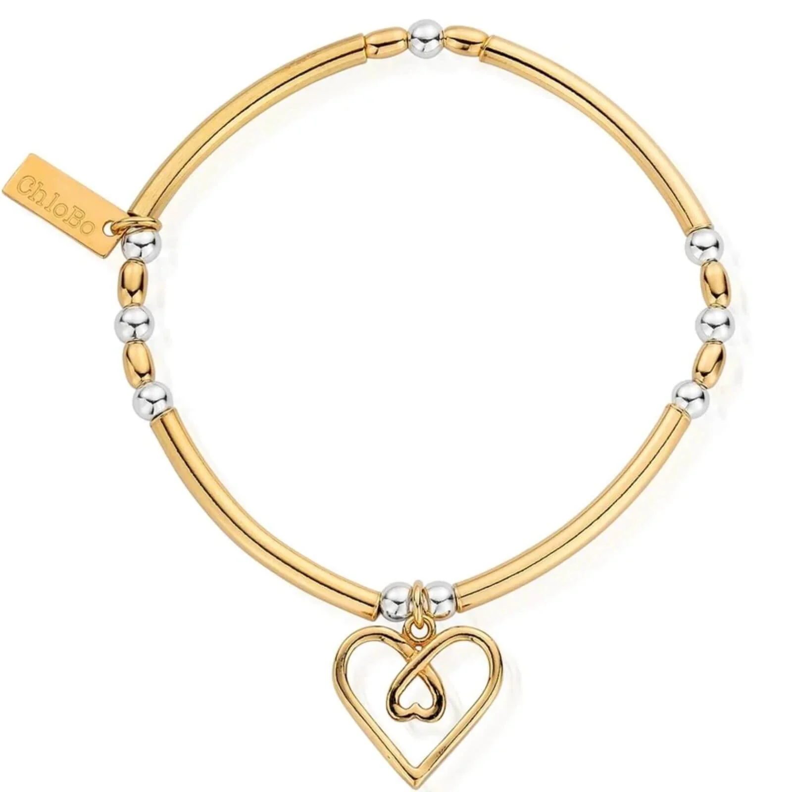 ChloBo Divine Love Heart Bracelet - Two Tone