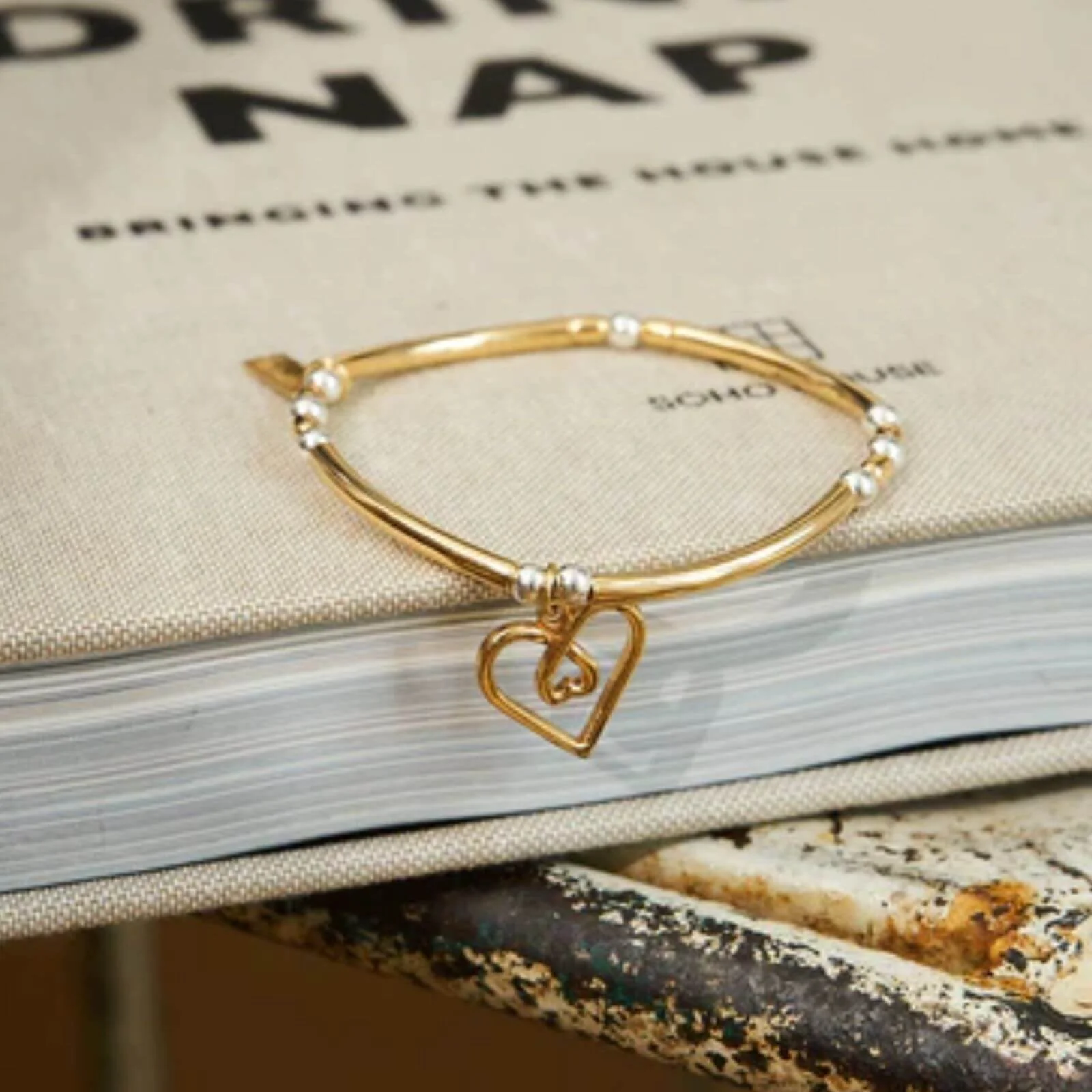 ChloBo Divine Love Heart Bracelet - Two Tone - Image 2