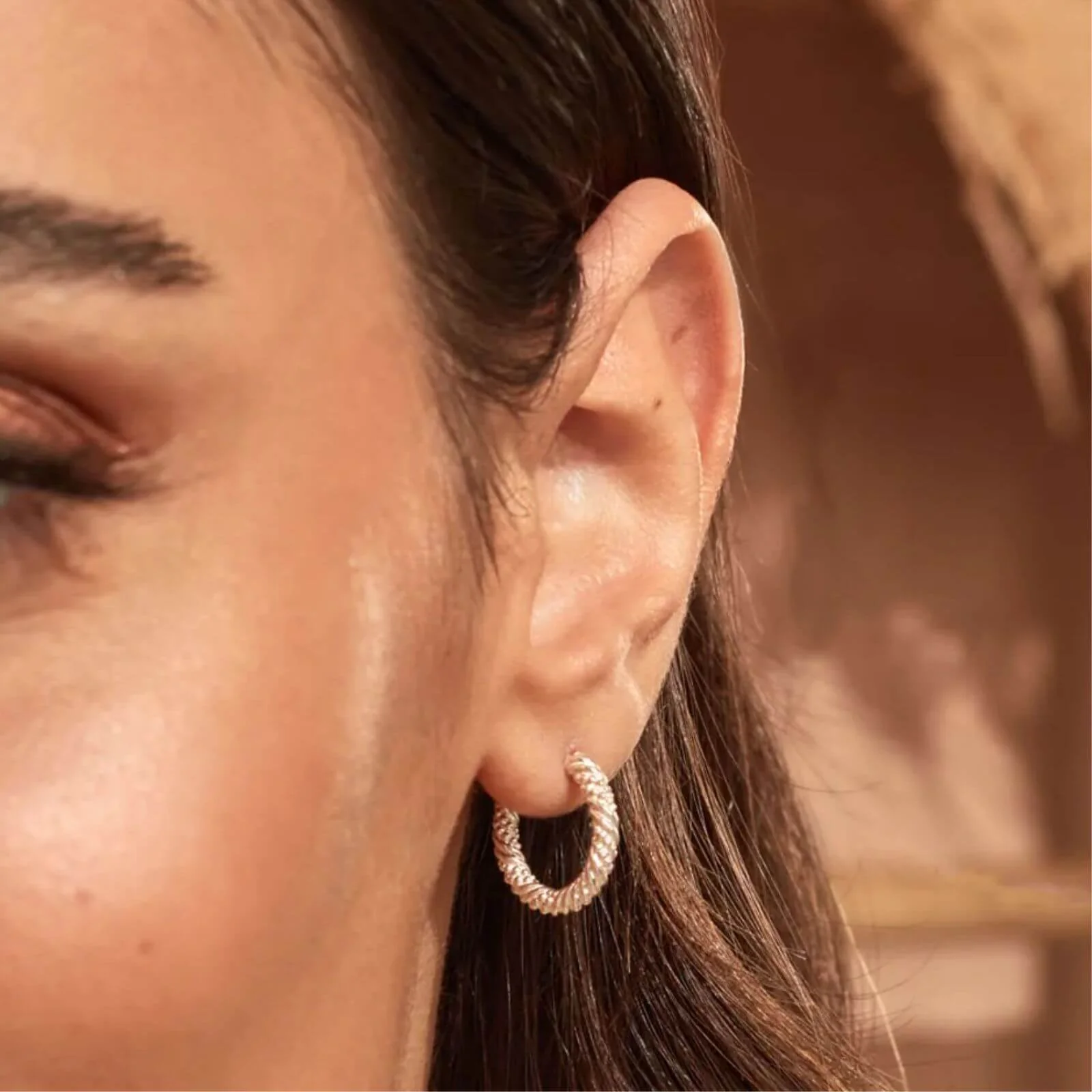 ChloBo Entwined Passion Hoop Earrings - Image 2