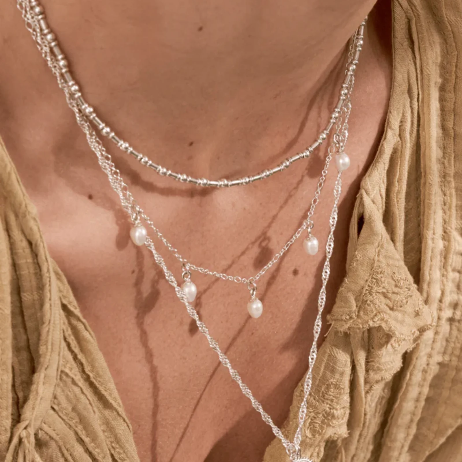 ChloBo Ethereal Multi Pearl Drop Necklace - Image 2