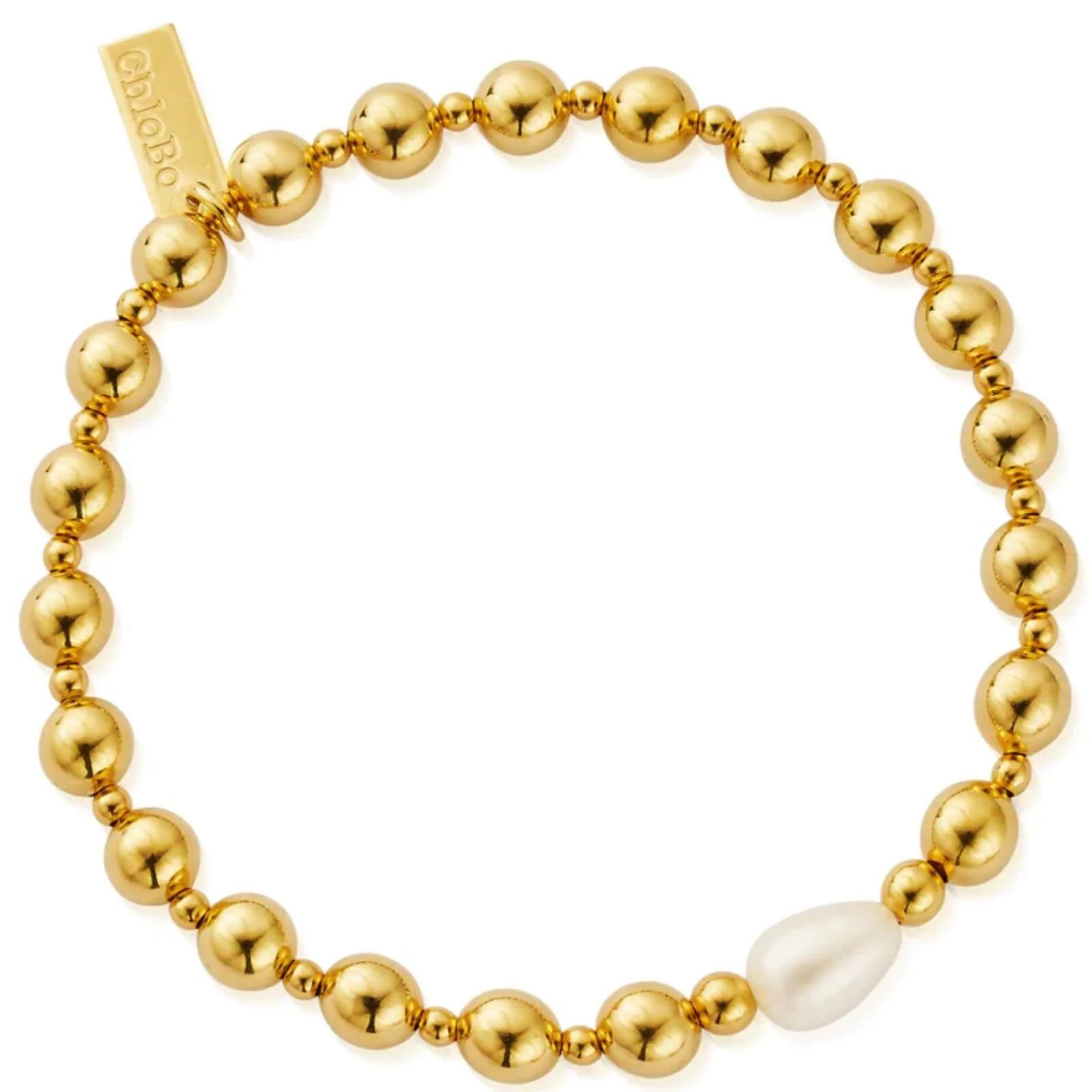 ChloBo Feature Pearl Bracelet - Gold