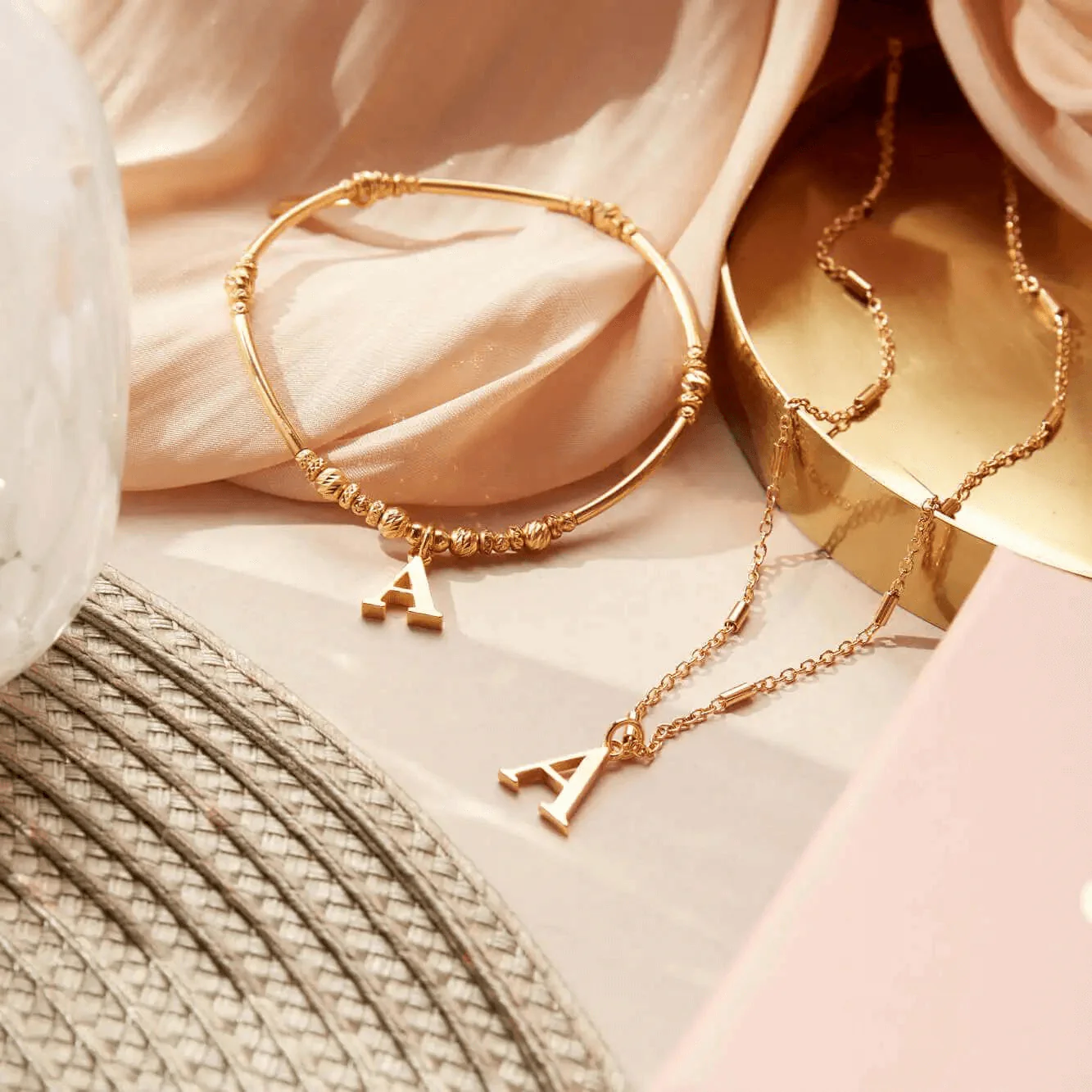 ChloBo Iconic Initial Bracelet - Gold - Image 3