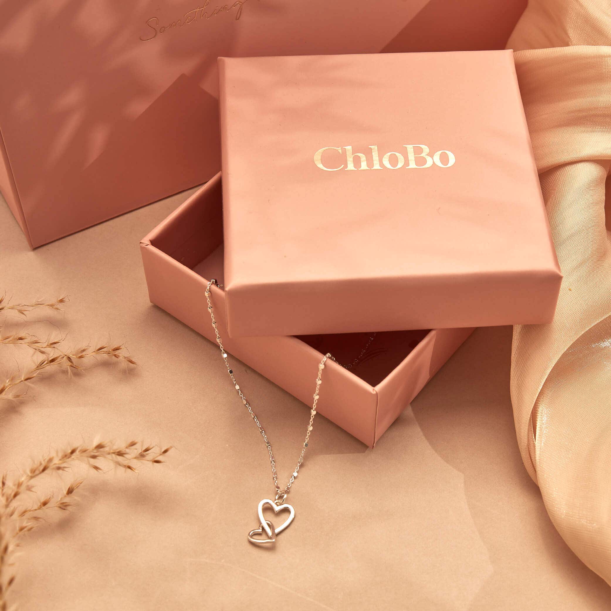 ChloBo Interlocking Love Heart Necklace - Image 3