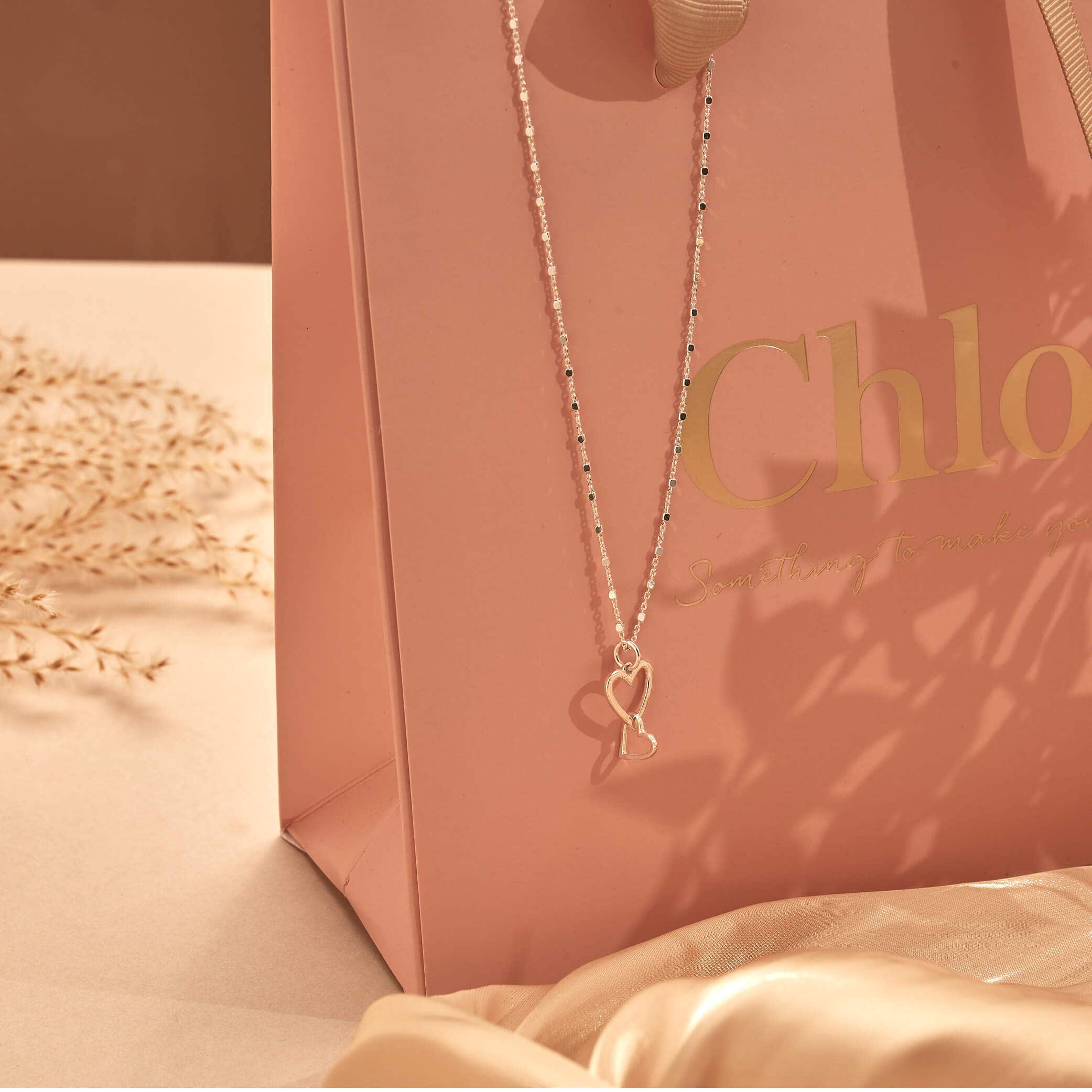 ChloBo Interlocking Love Heart Necklace - Image 5