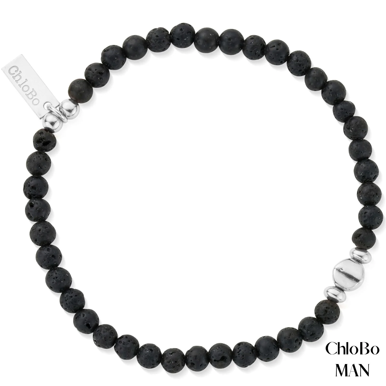 ChloBo MAN - Black Lava Bracelet