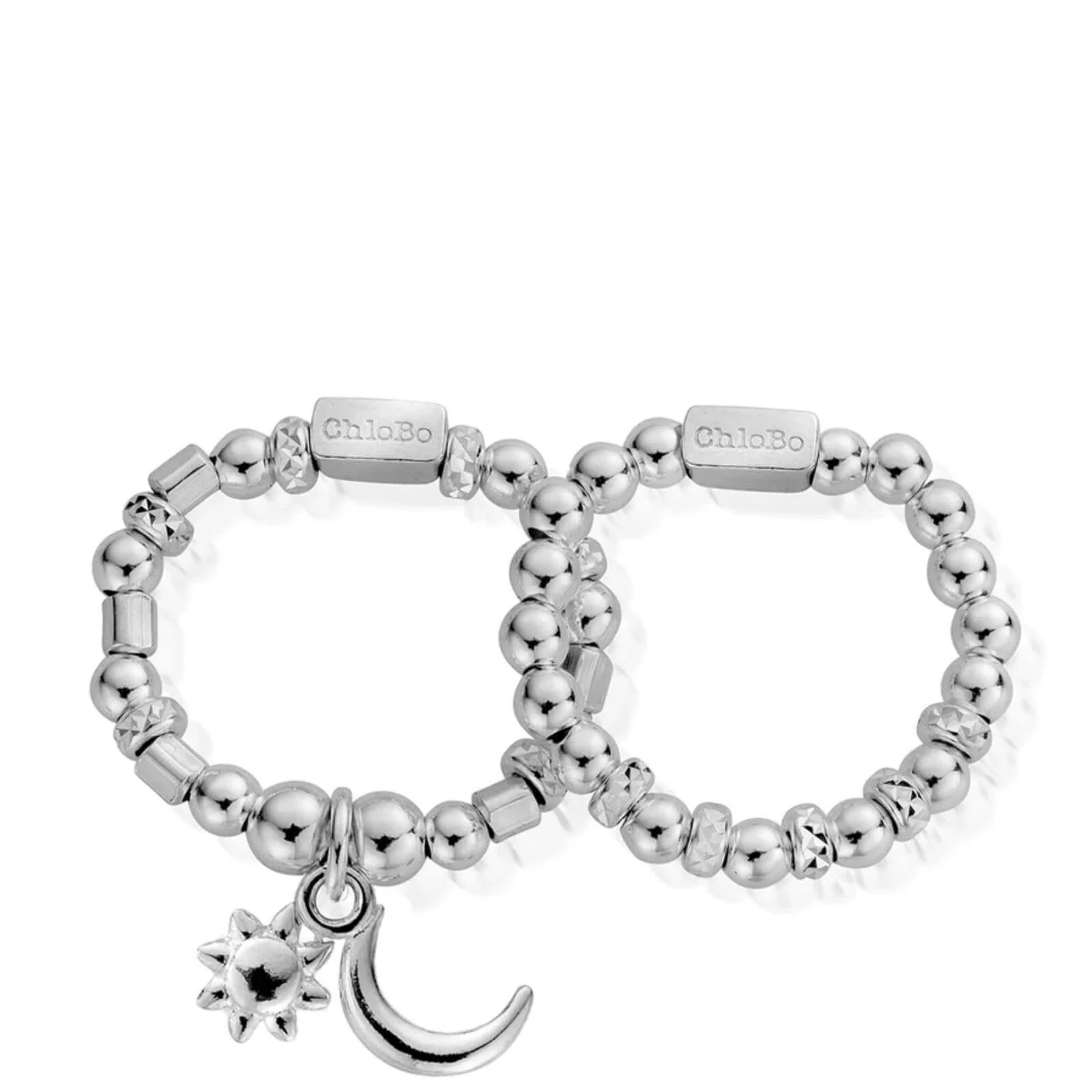 ChloBo Moon & Sun Ring Set