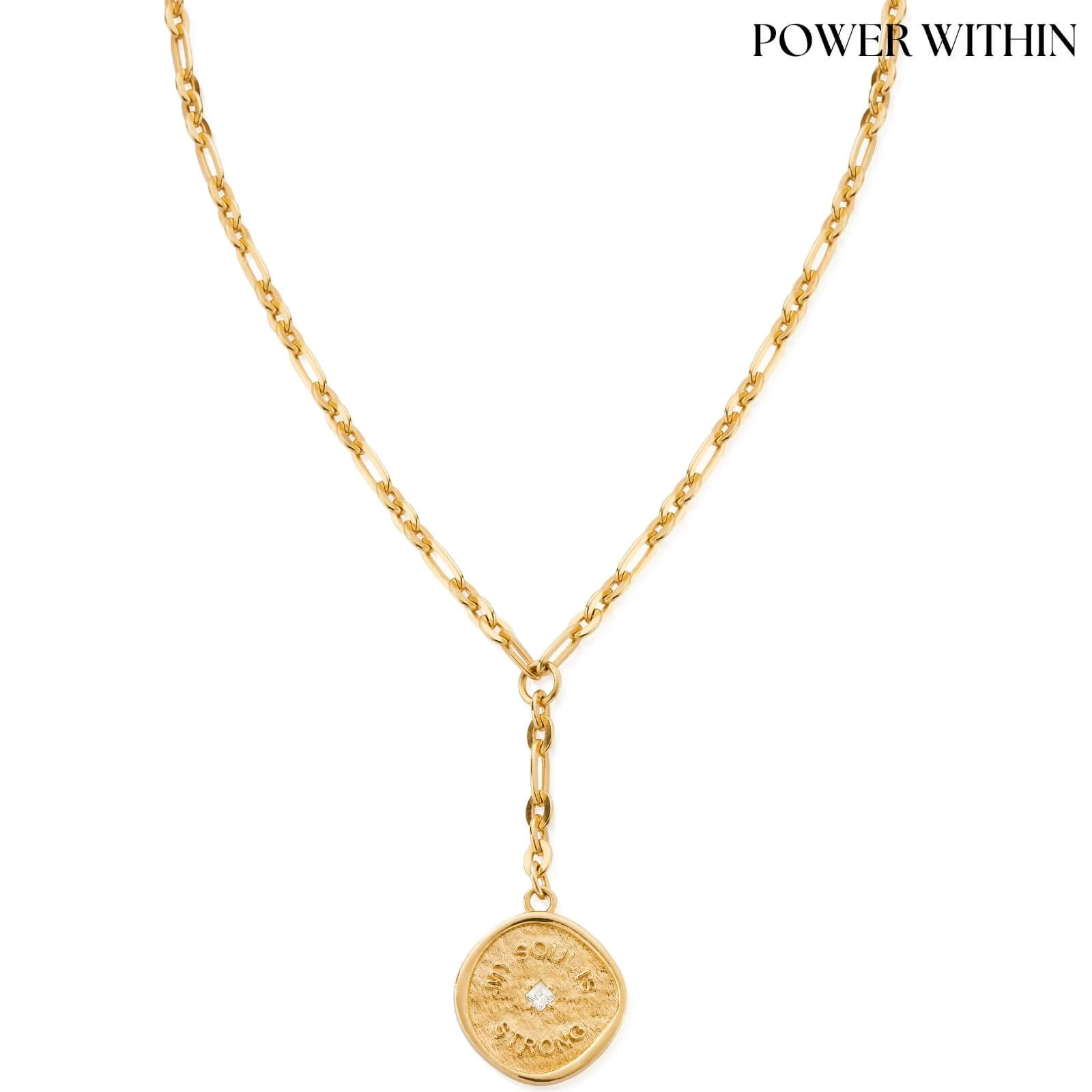 ChloBo My Soul Is Strong Necklace - Gold