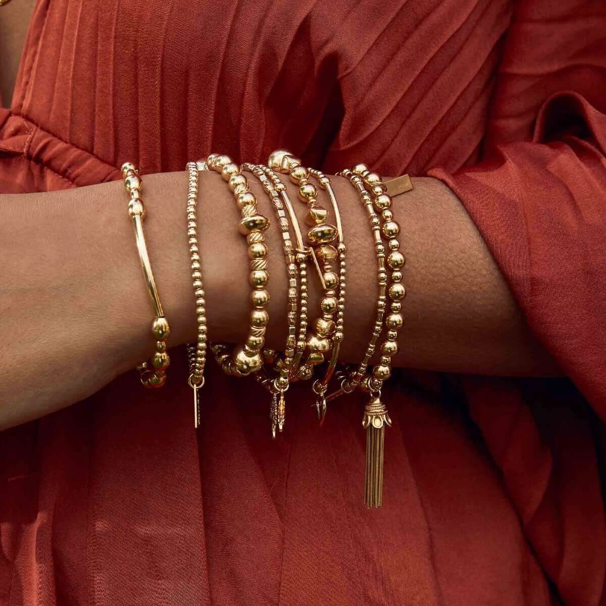 ChloBo Rhythm Of Water Bracelet - Gold - Image 3
