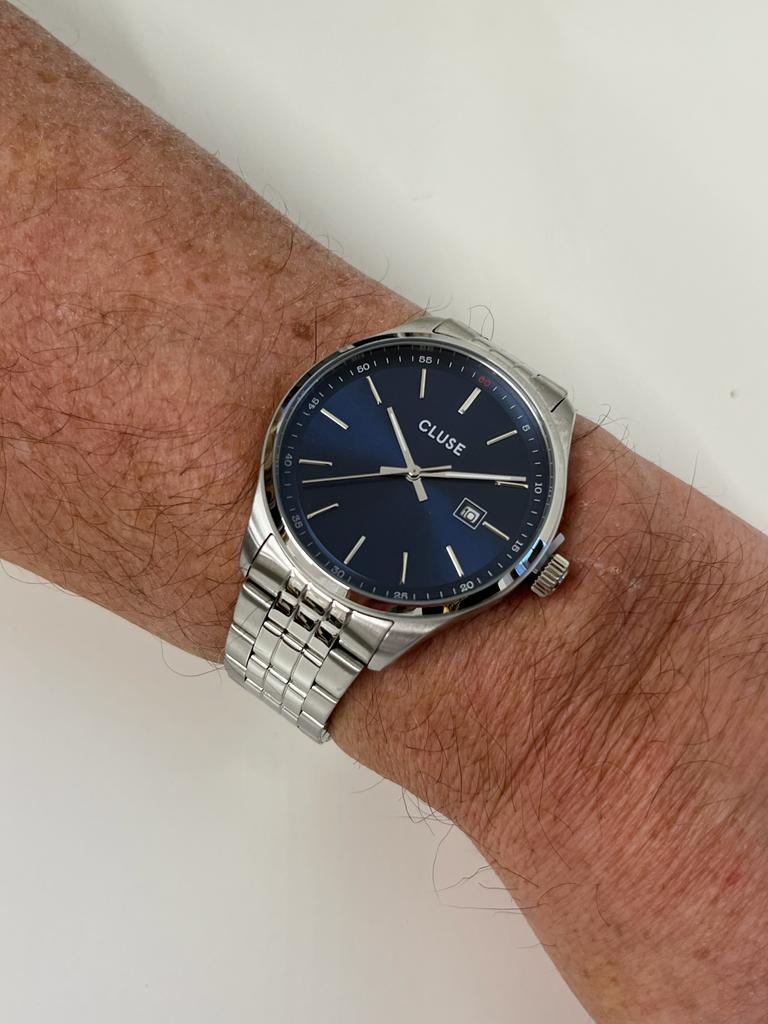 Cluse Antheor Steel Watch - Blue - Image 3