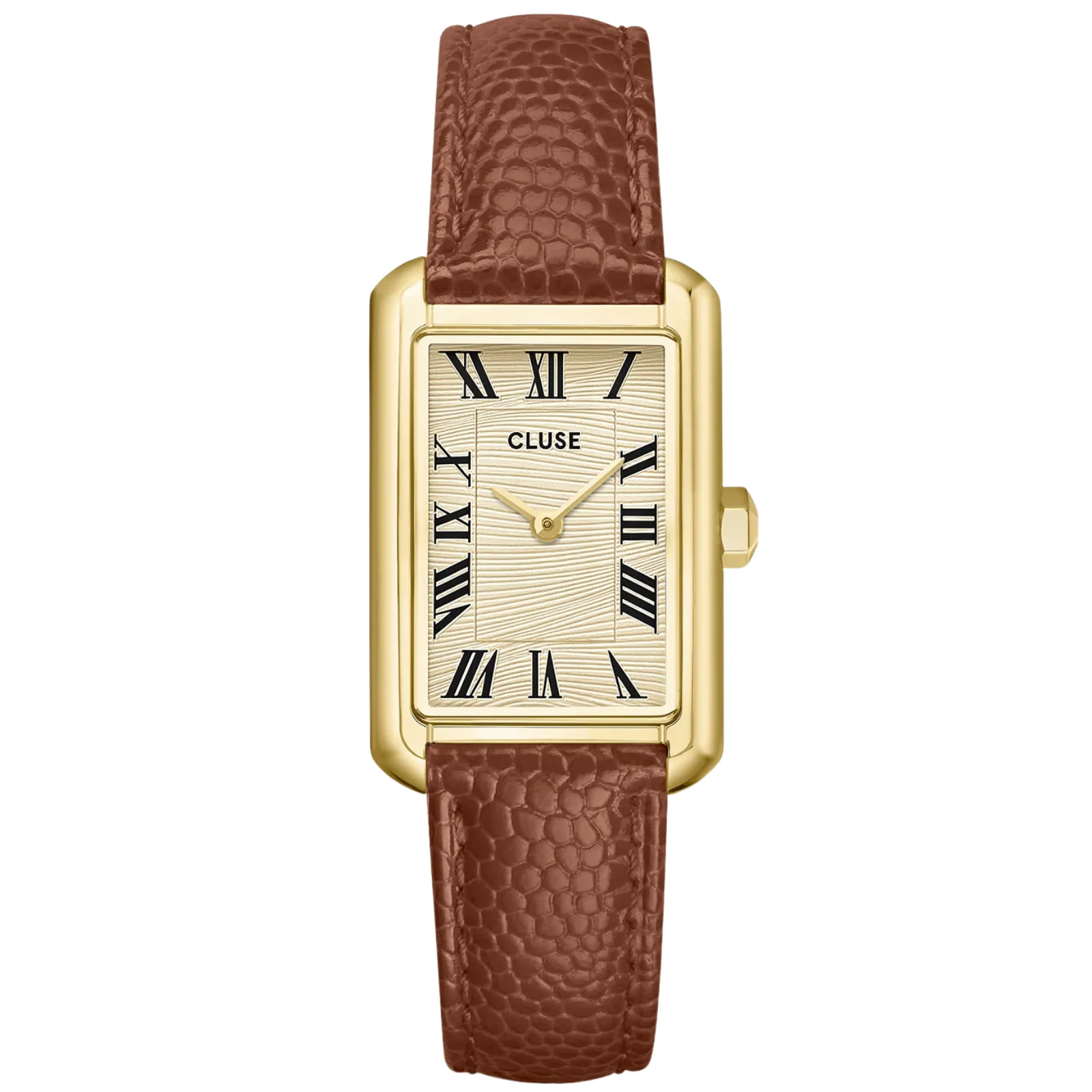 Cluse Belisenna Gold Watch - Nutshell Leather