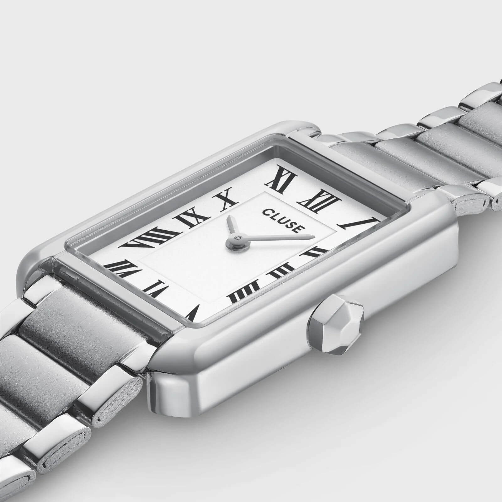 Cluse Belisenna Silver Watch - White - Image 2