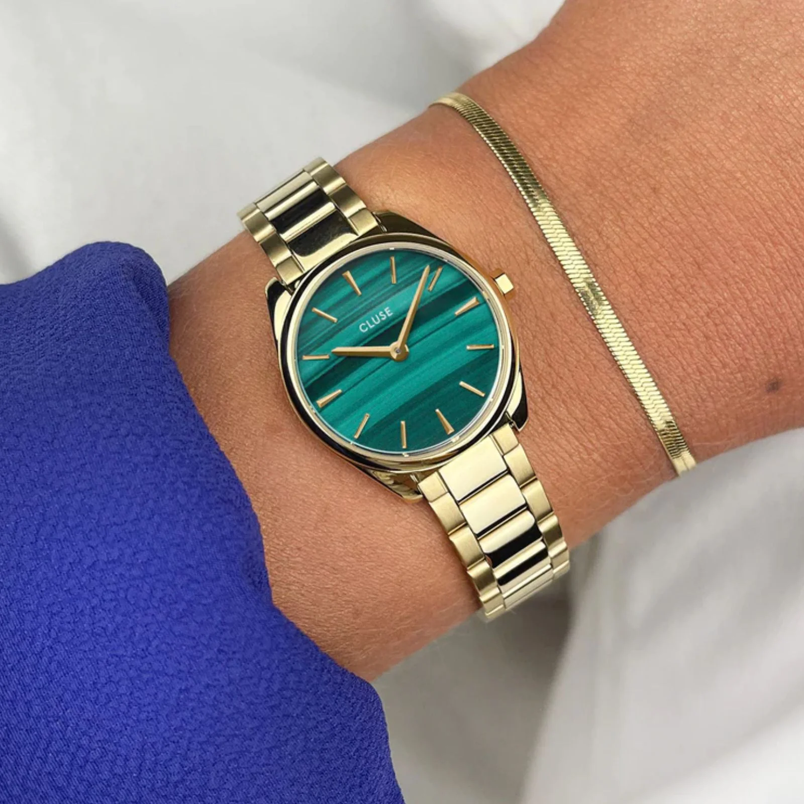 Cluse Feroce Mini Gold Green Watch - Image 2