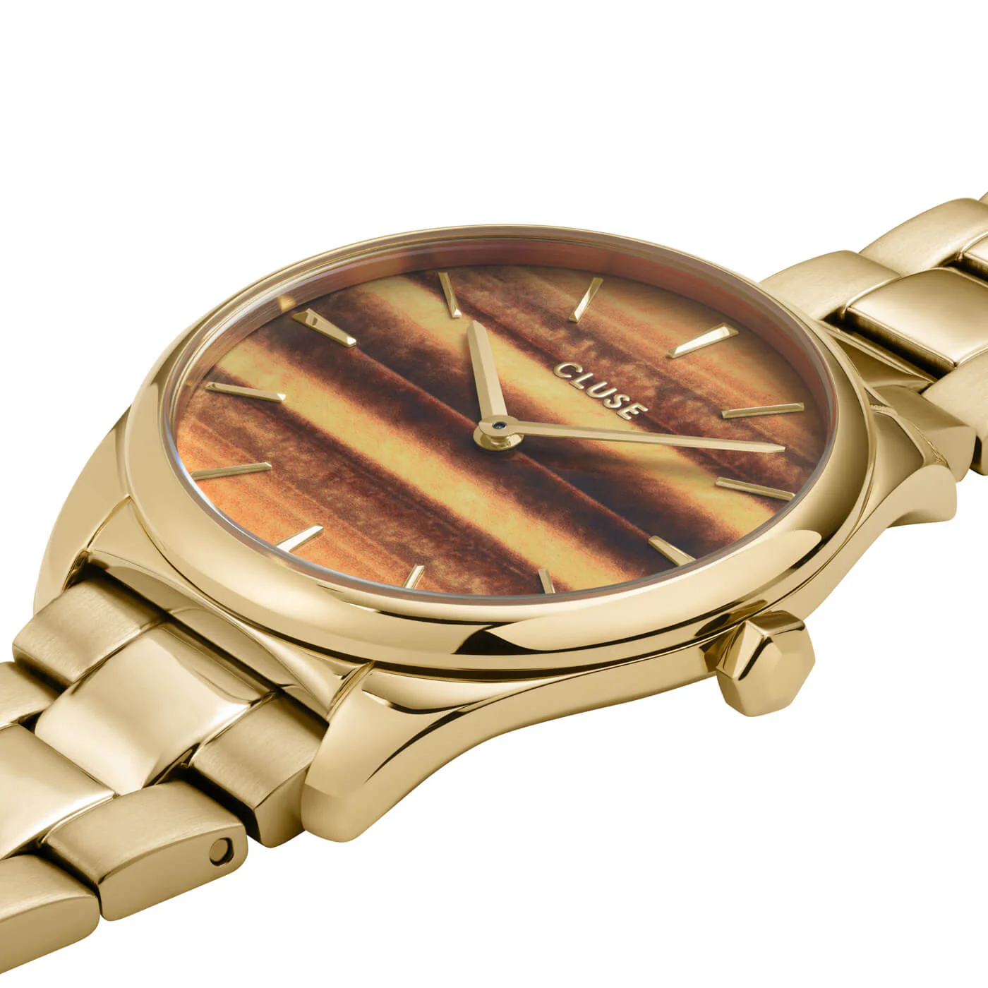 Cluse Feroce Petite Gold Watch - Tigers Eye - Image 2