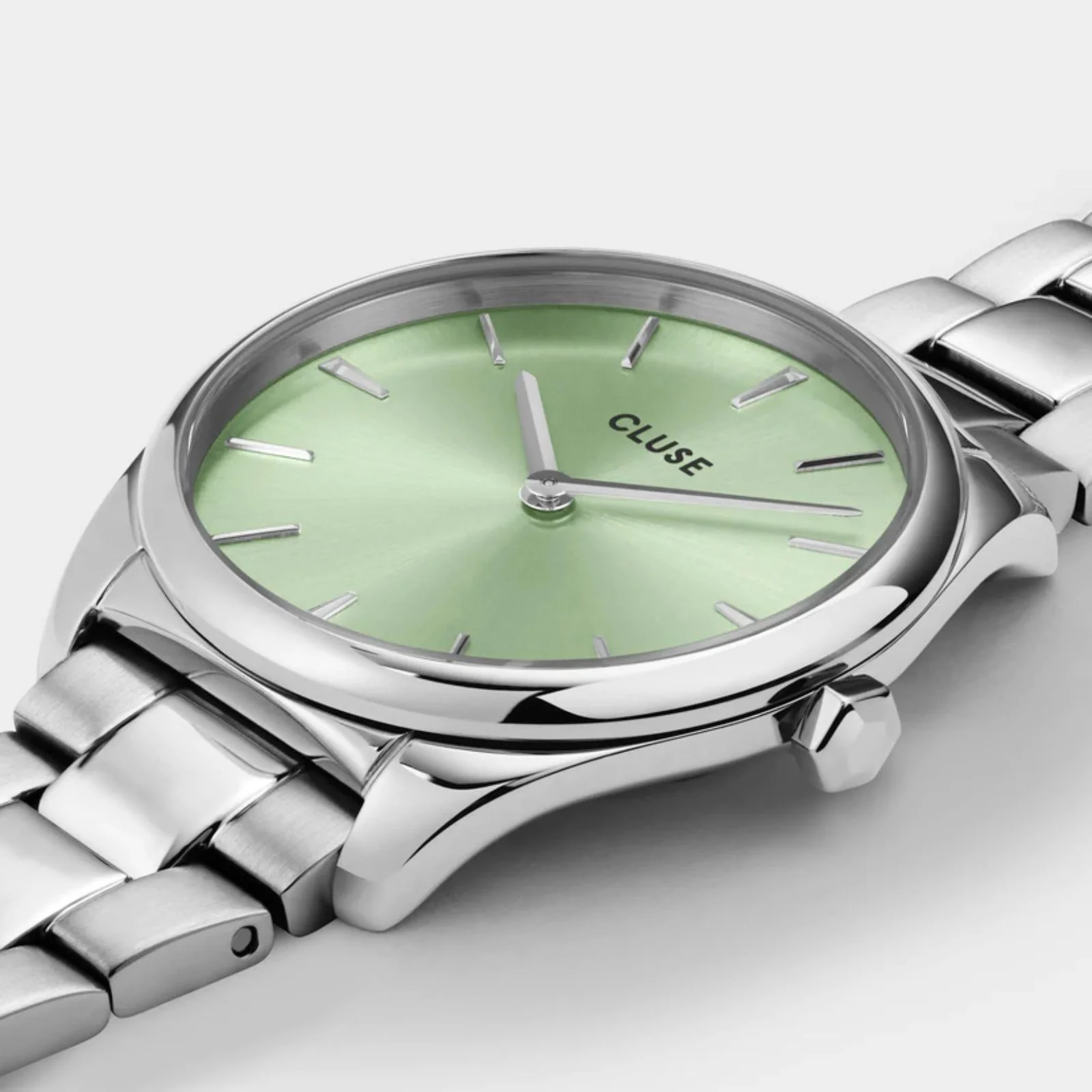 Cluse Feroce Petite Silver Mint Green Watch - Image 2