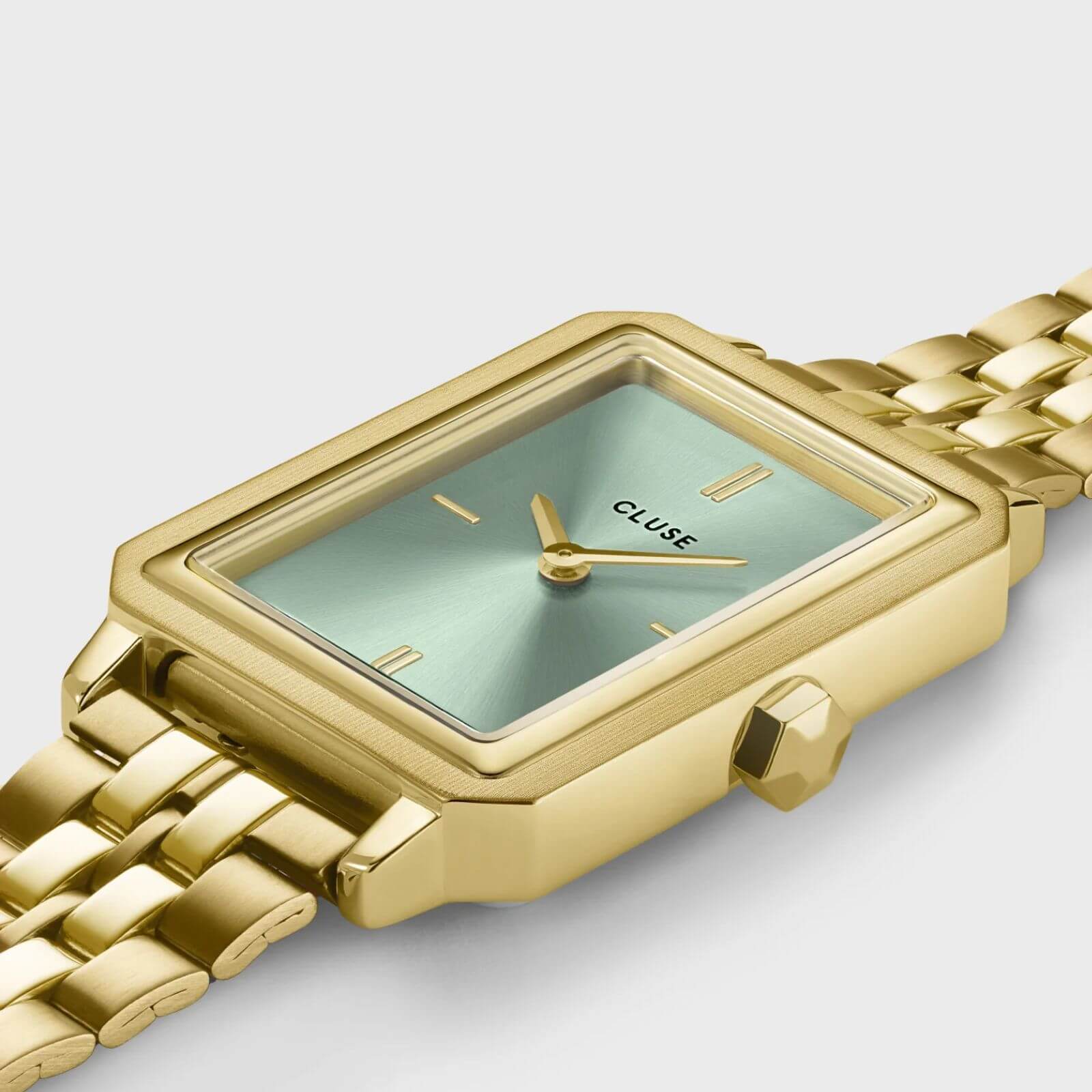 Cluse Fluette Gold Watch - Sage Green - Image 2