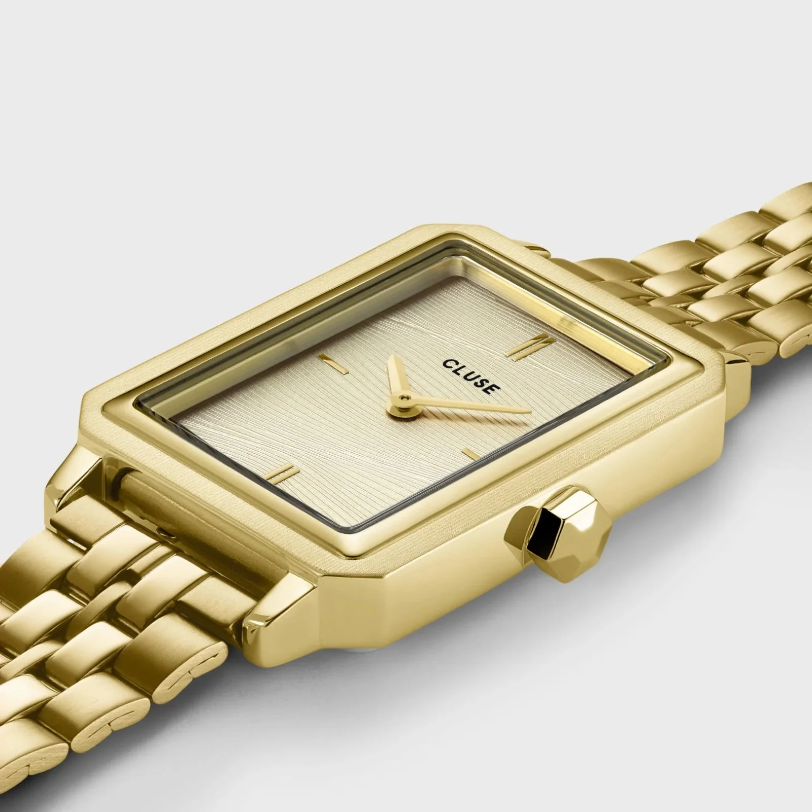 Cluse Fluette Gold Watch - Gold Texture Dial - Image 2