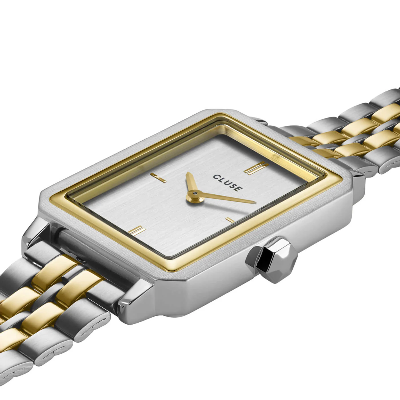 Cluse Fluette Two Tone Rectangle Face Watch - Image 3