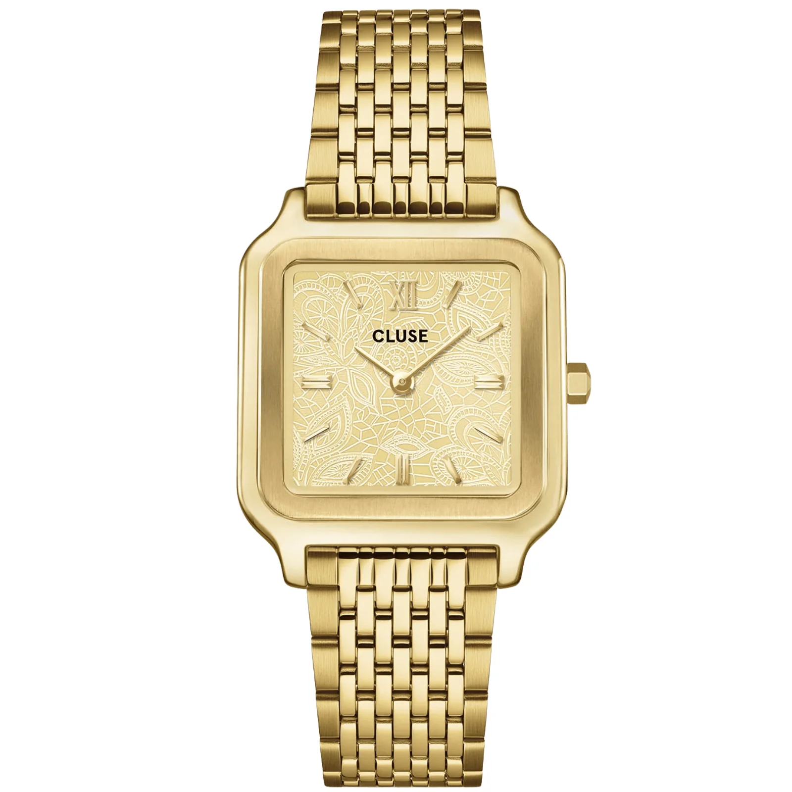 Cluse Gracieuse Gold Watch - Lace Texture