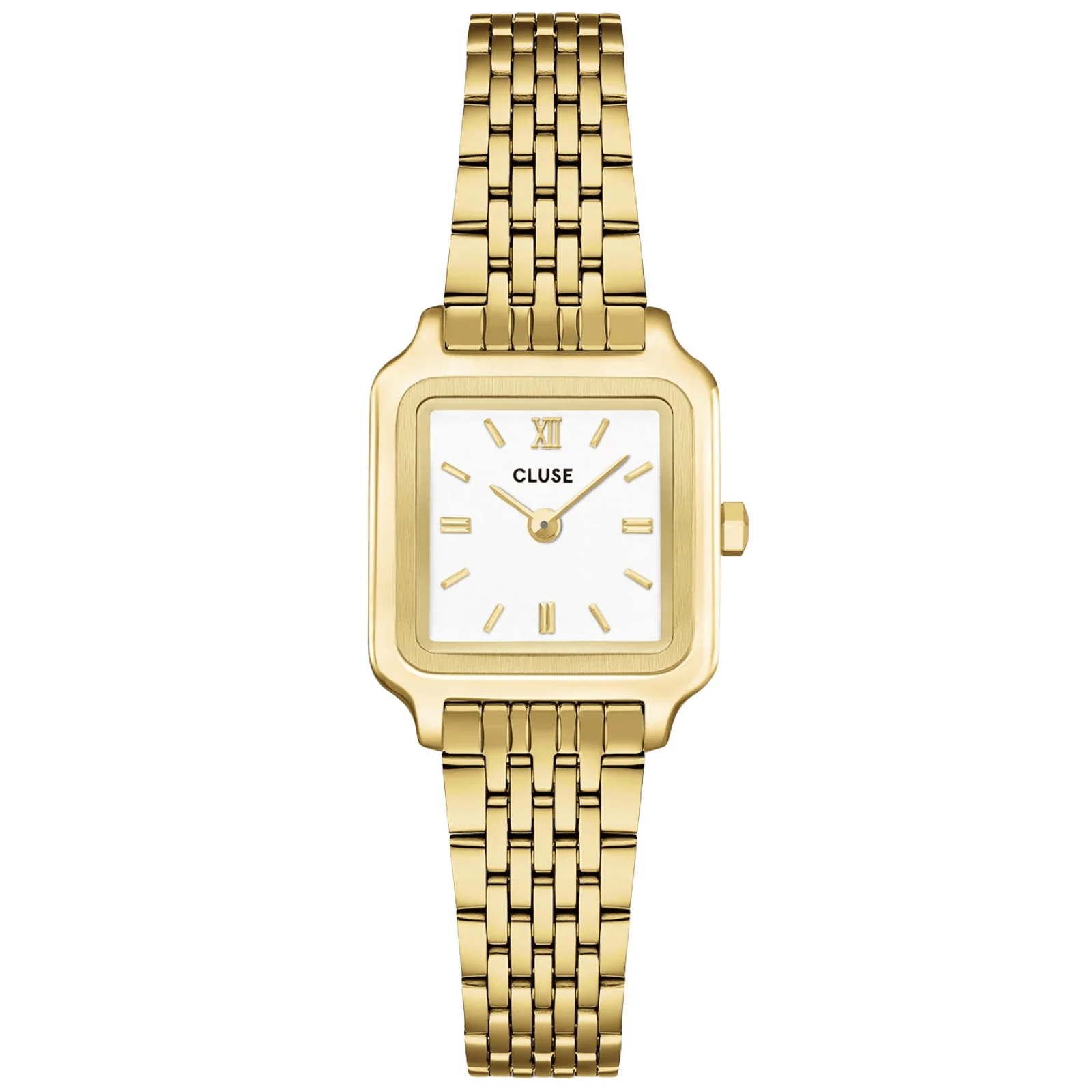 Cluse Gracieuse Mini Gold Watch - White